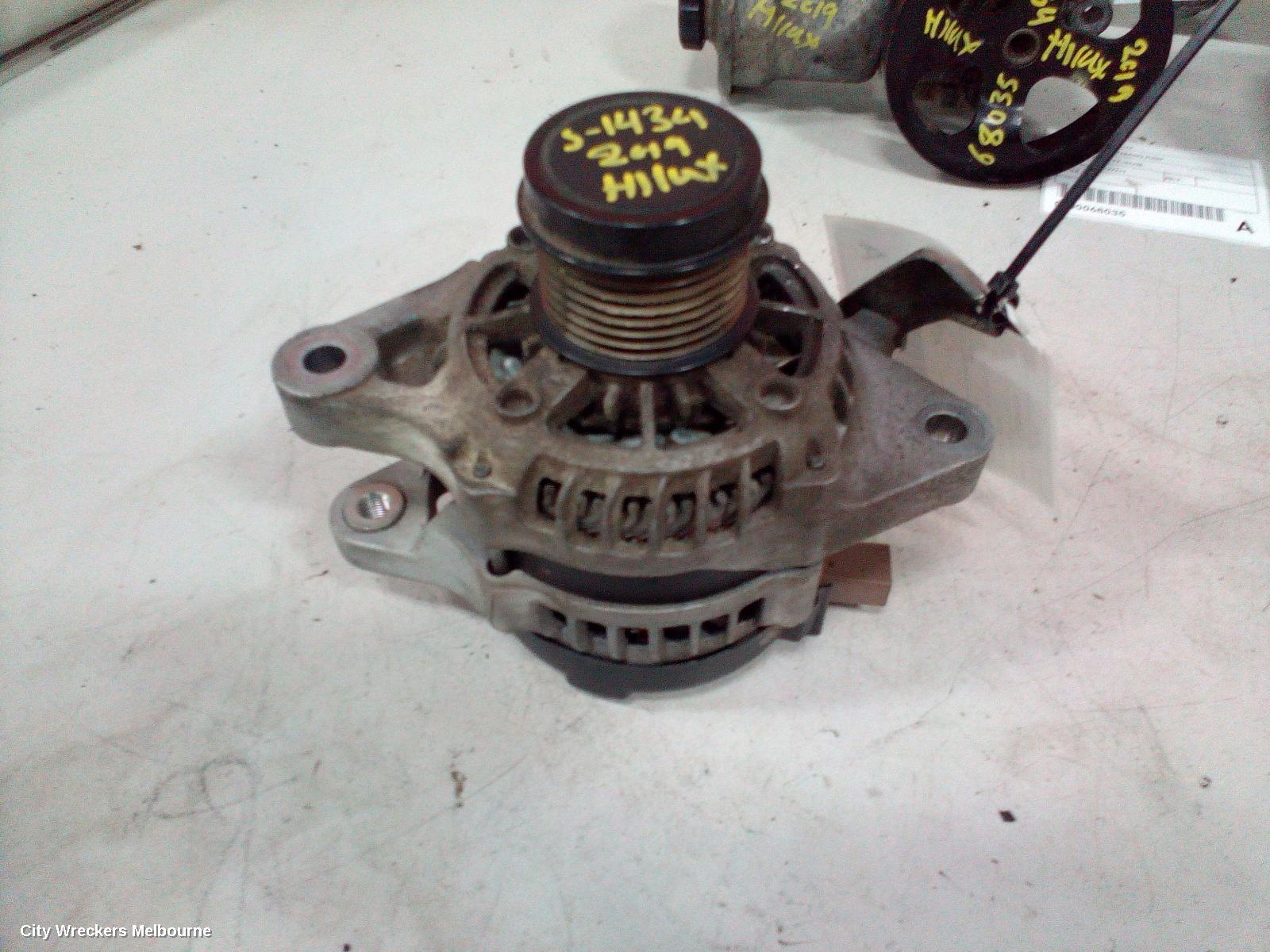 TOYOTA HILUX ALTERNATOR, PETROL, 2.7, 09/2015 ONWARDS