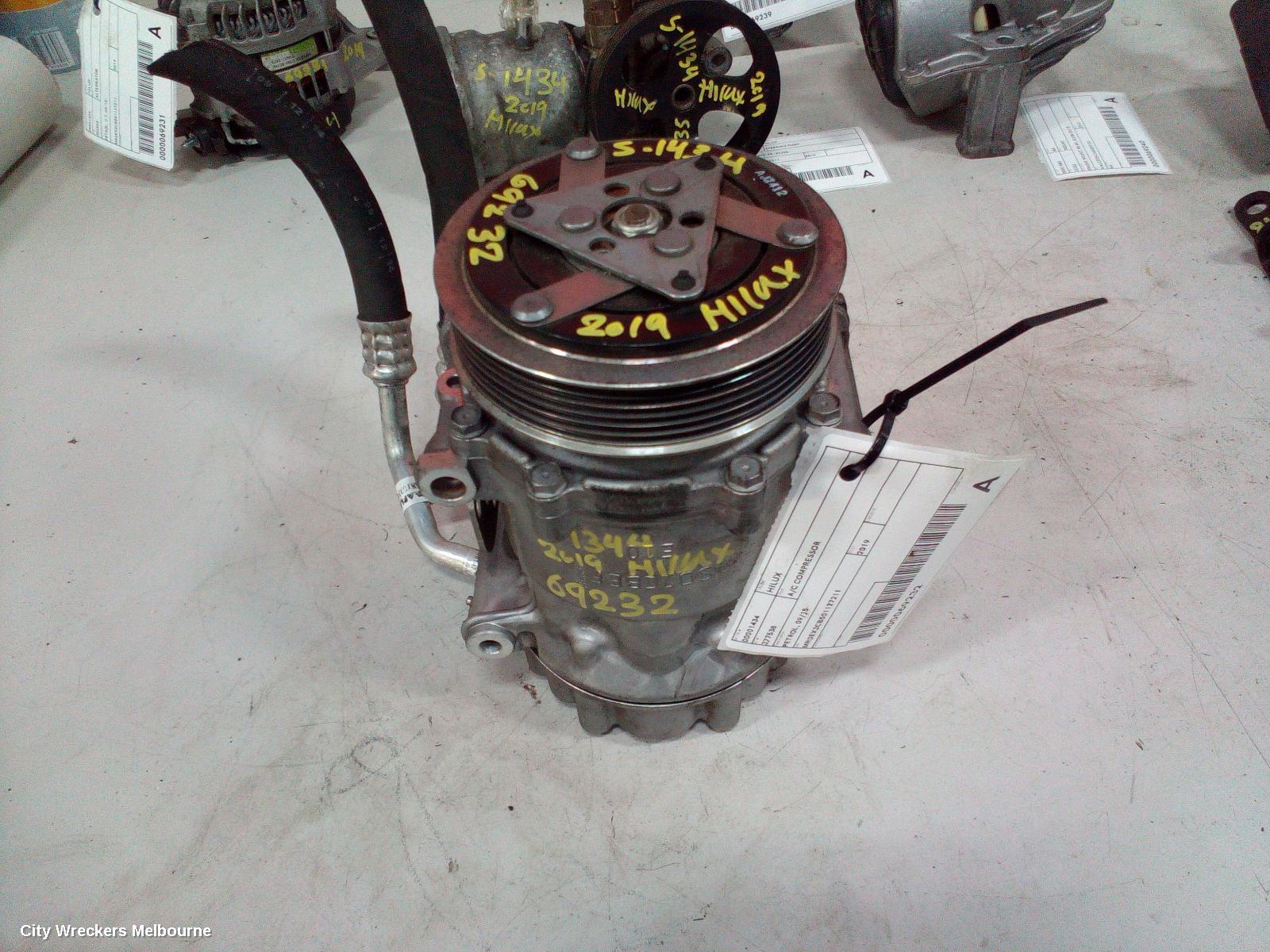 TOYOTA HILUX A/C COMPRESSOR, PETROL, 09/2015 ONWARDS
