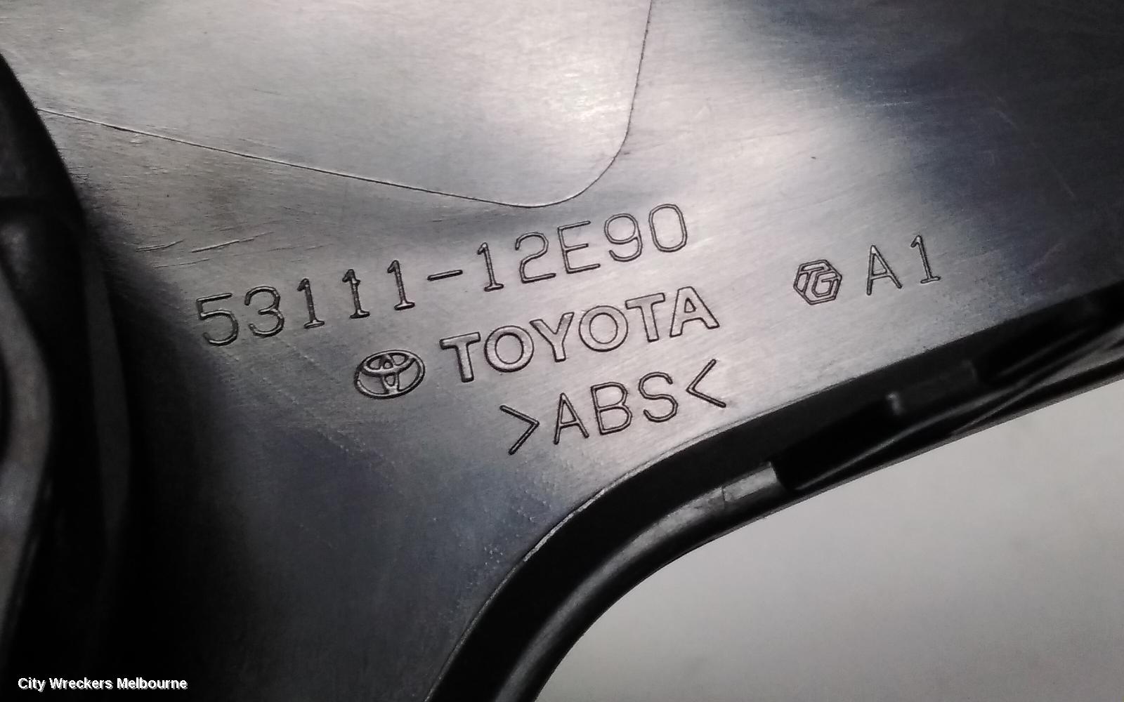 TOYOTA COROLLA REVERSE CAMERA, FRONT RADAR SENSOR (BEHIND GRILLE MOUNTED), E210, 07/2018 - 08/2022