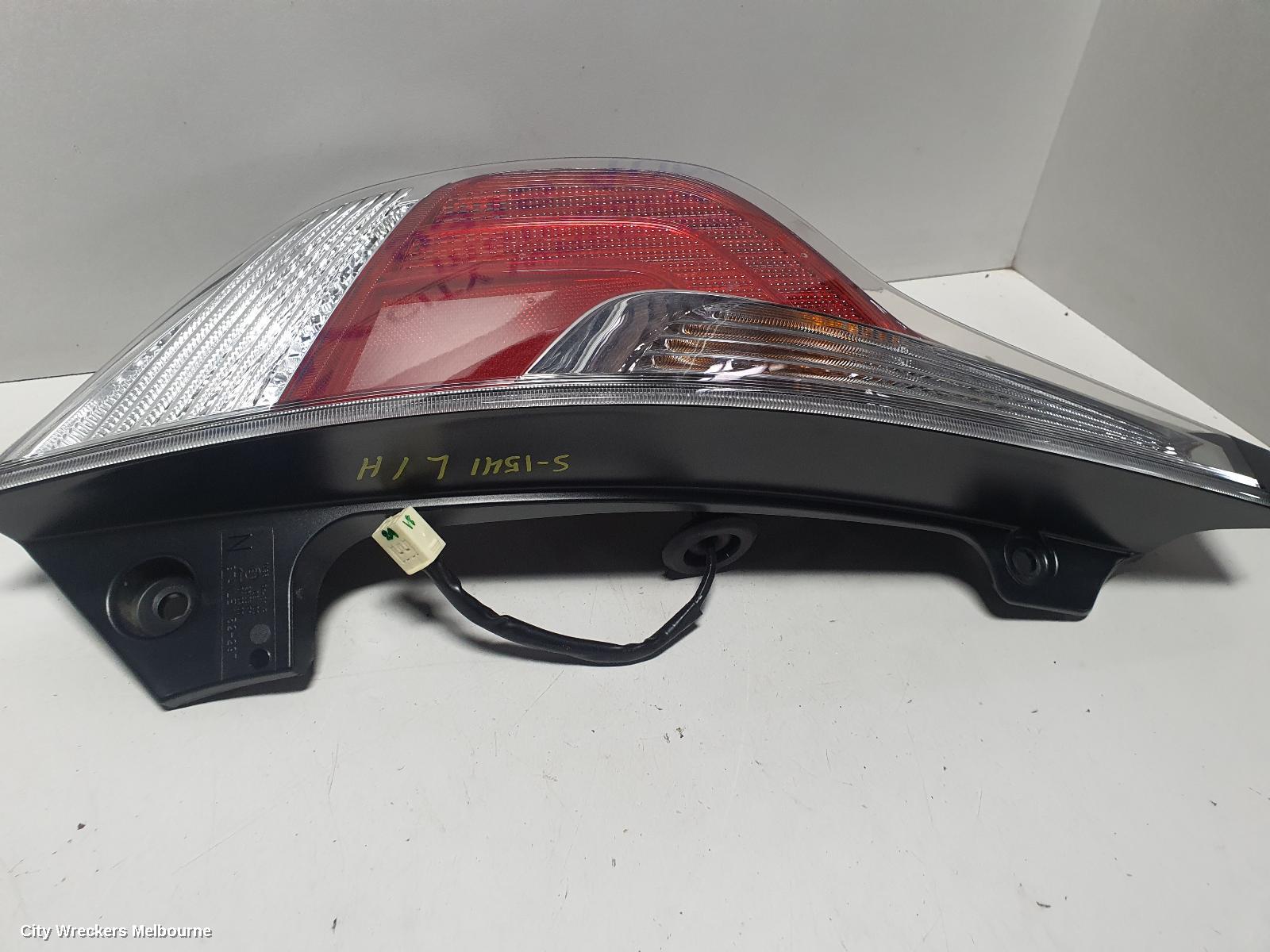TOYOTA PRIUS LEFT TAILLIGHT, NHP10R, PRIUS C, 02/2015 - 05/2017