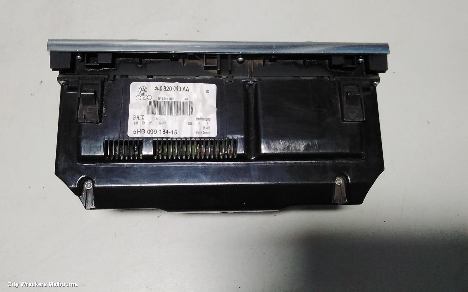 AUDI Q7 HEATER/AC CONTROLS, A/C BUTTON, W/ SEAT WARMER, 09/2006 - 08/2015