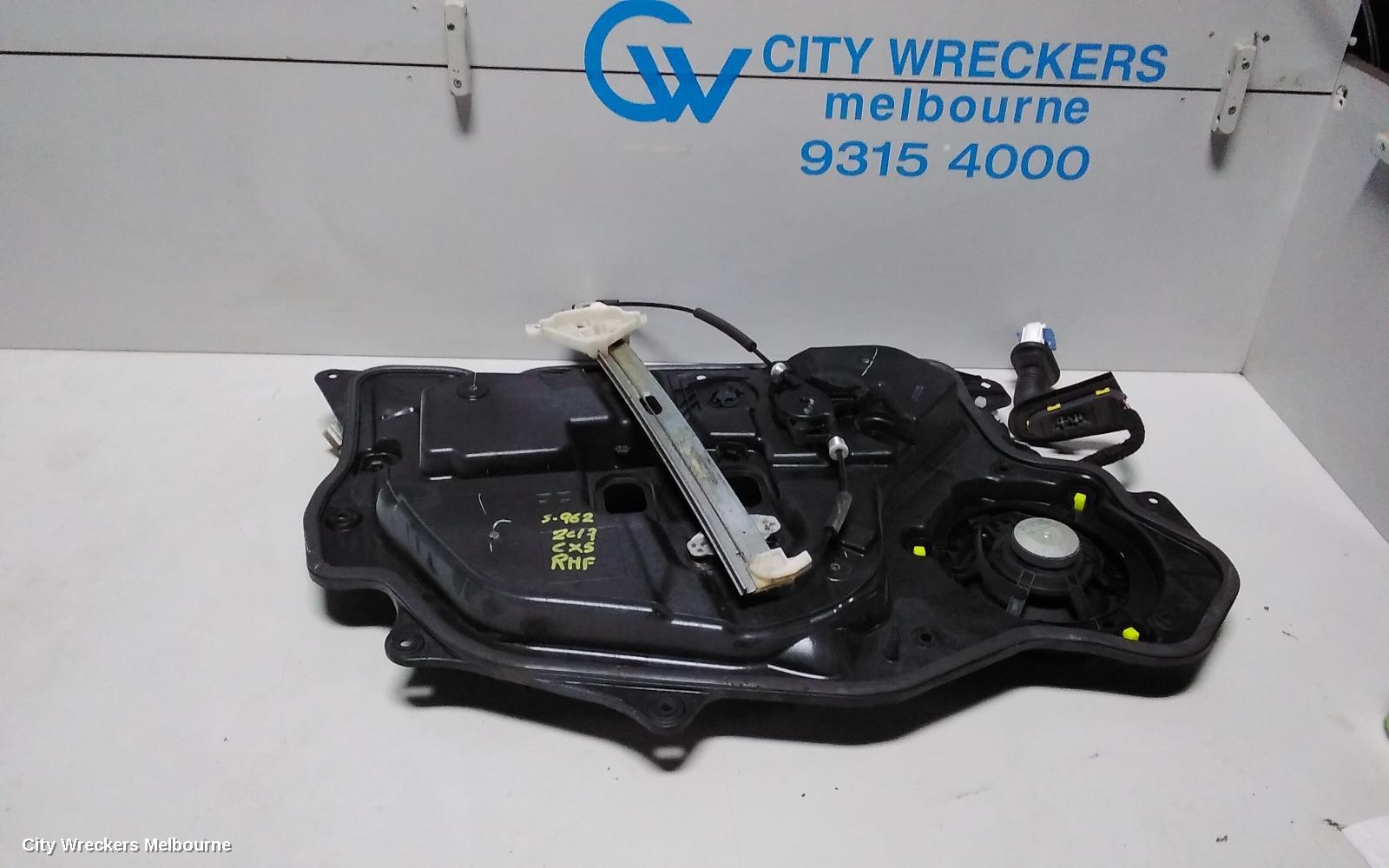 MAZDA CX5 RIGHT FRONT WINDOW REG/MOTOR, KF, DOOR REG & MOTOR ASSY, 02/2017 ONWARDS