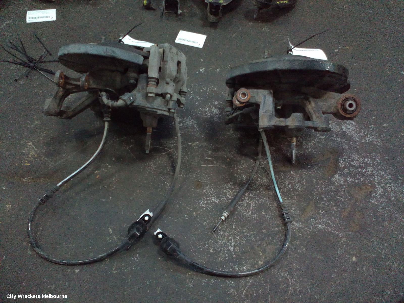 MAZDA CX5 LEFT REAR HUB ASSEMBLY, KE-KF, 2WD, BOLT TYPE SHOCK MOUNT, 02/2012 ONWARDS