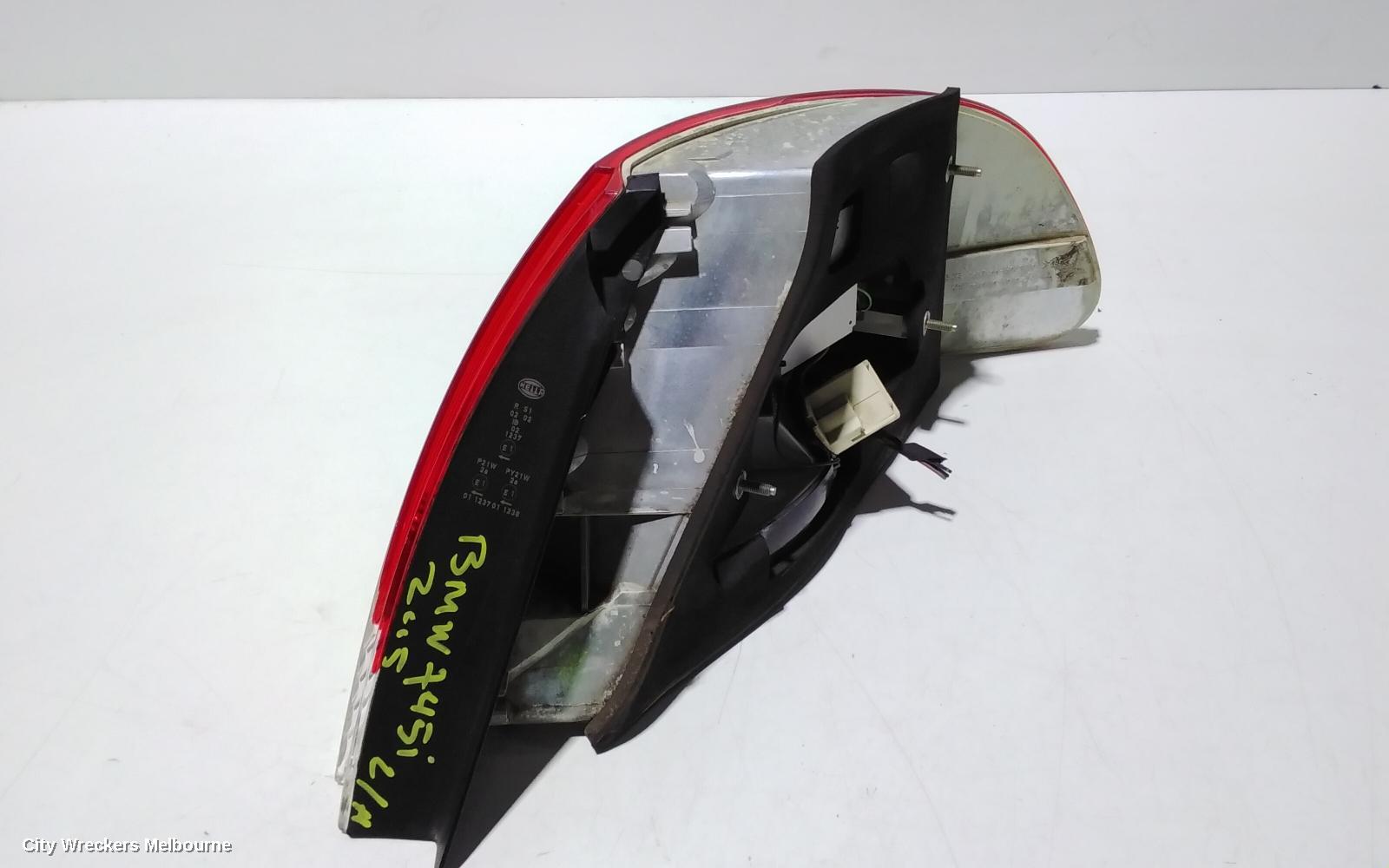BMW 7 SERIES LEFT TAILLIGHT, E65/E66, SEDAN, CLEAR FLASHER, 02/2002 - 03/2005