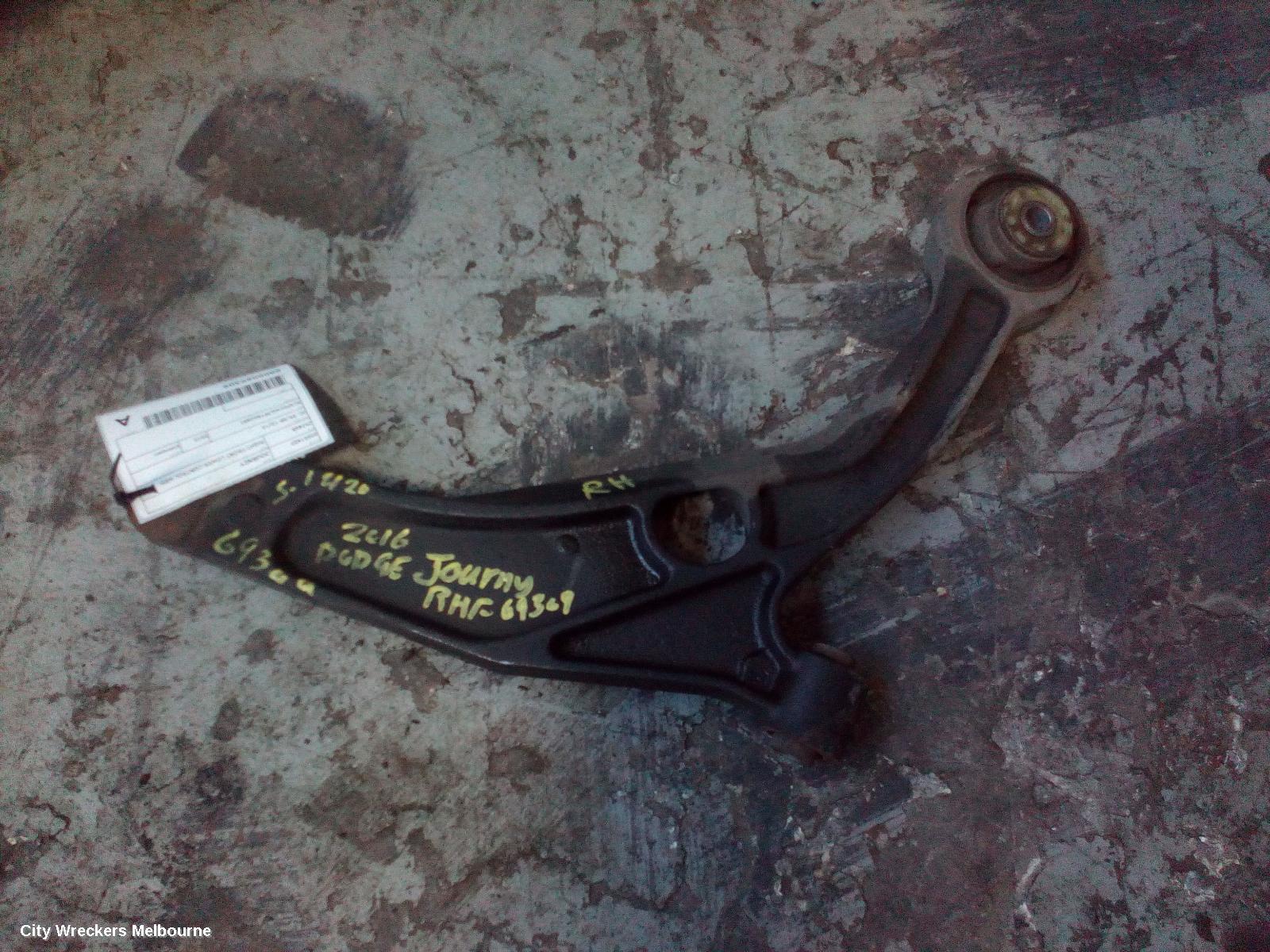 DODGE JOURNEY RIGHT FRONT LOWER CONTROL ARM, JC, 09/2008 - 12/2016