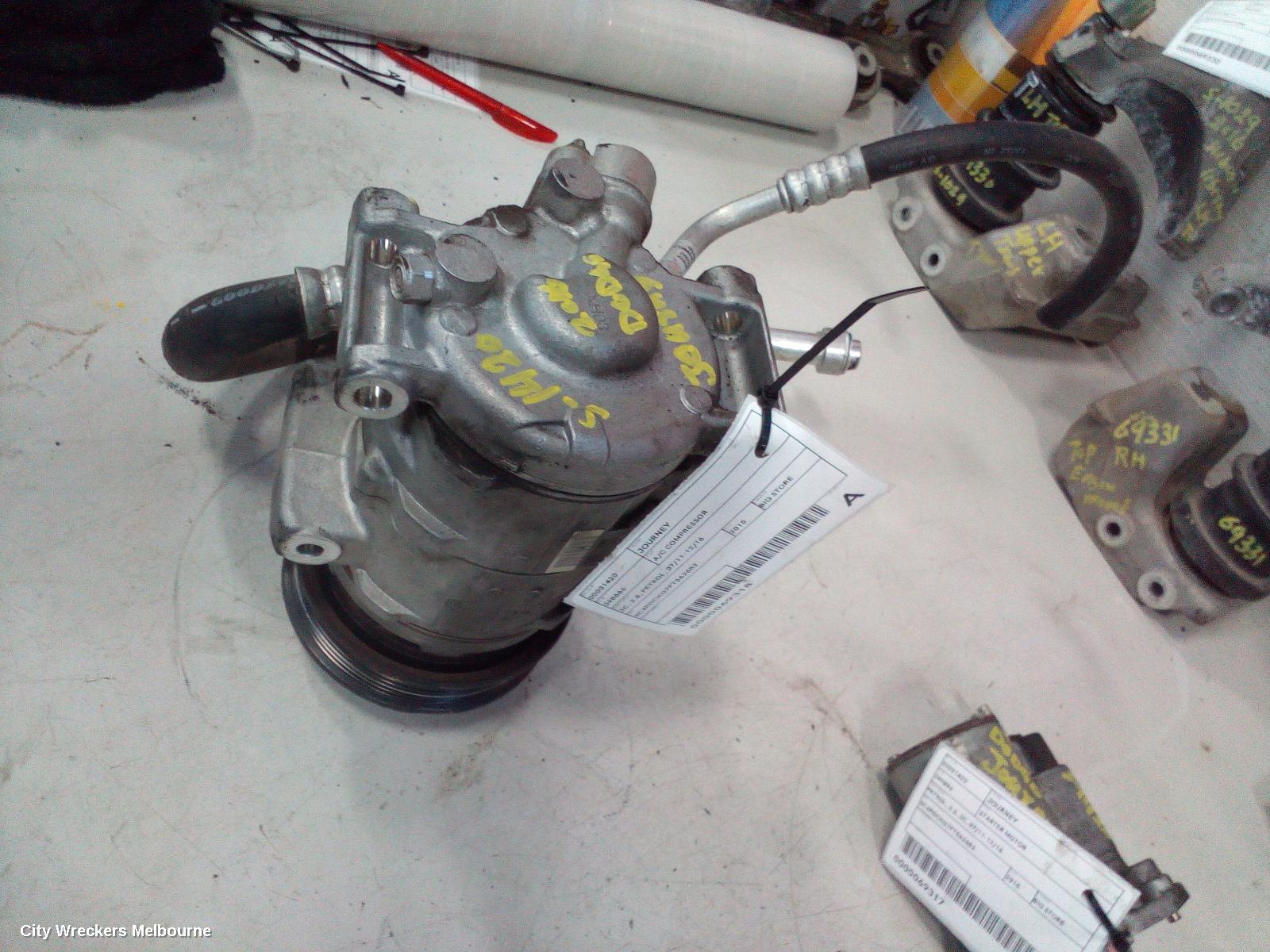 DODGE JOURNEY A/C COMPRESSOR, JC, 3.6, PETROL, 07/2011 - 12/2016