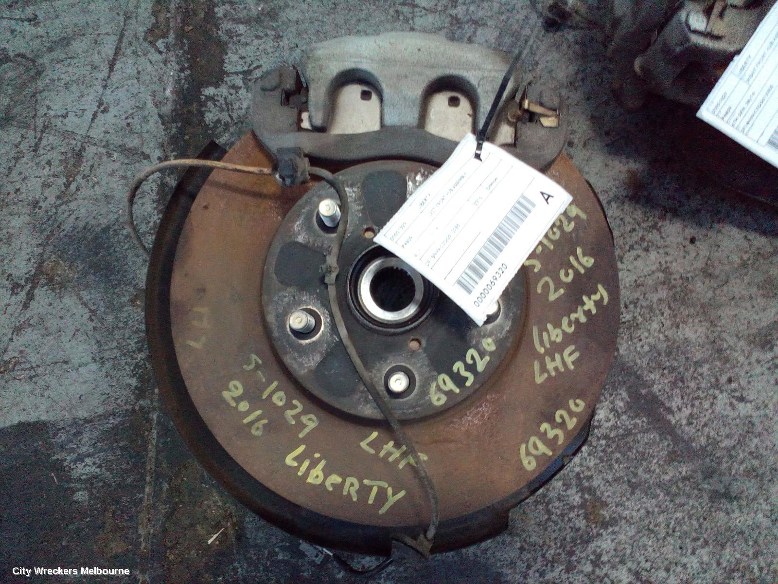 SUBARU LIBERTY LEFT FRONT HUB ASSEMBLY, 6TH GEN, 08/2014 - 04/2021
