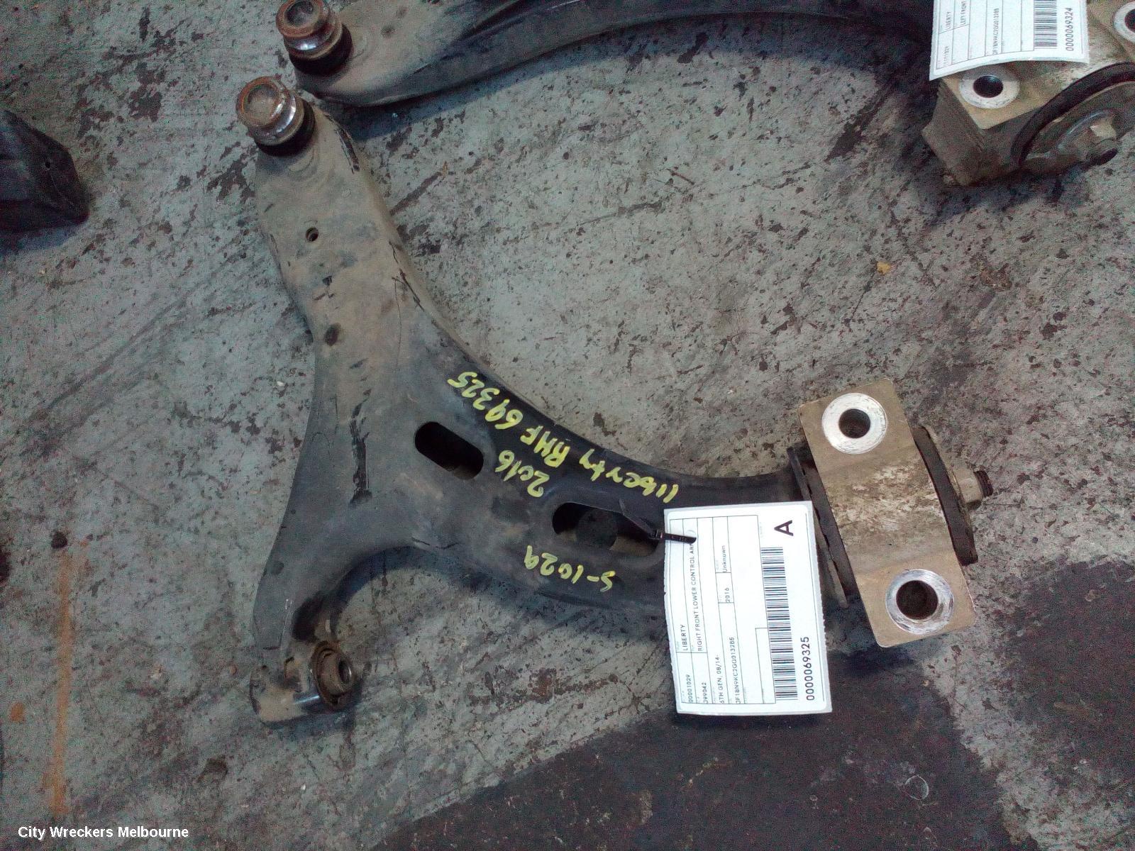 SUBARU LIBERTY RIGHT FRONT LOWER CONTROL ARM, 6TH GEN, 08/2014 ONWARDS