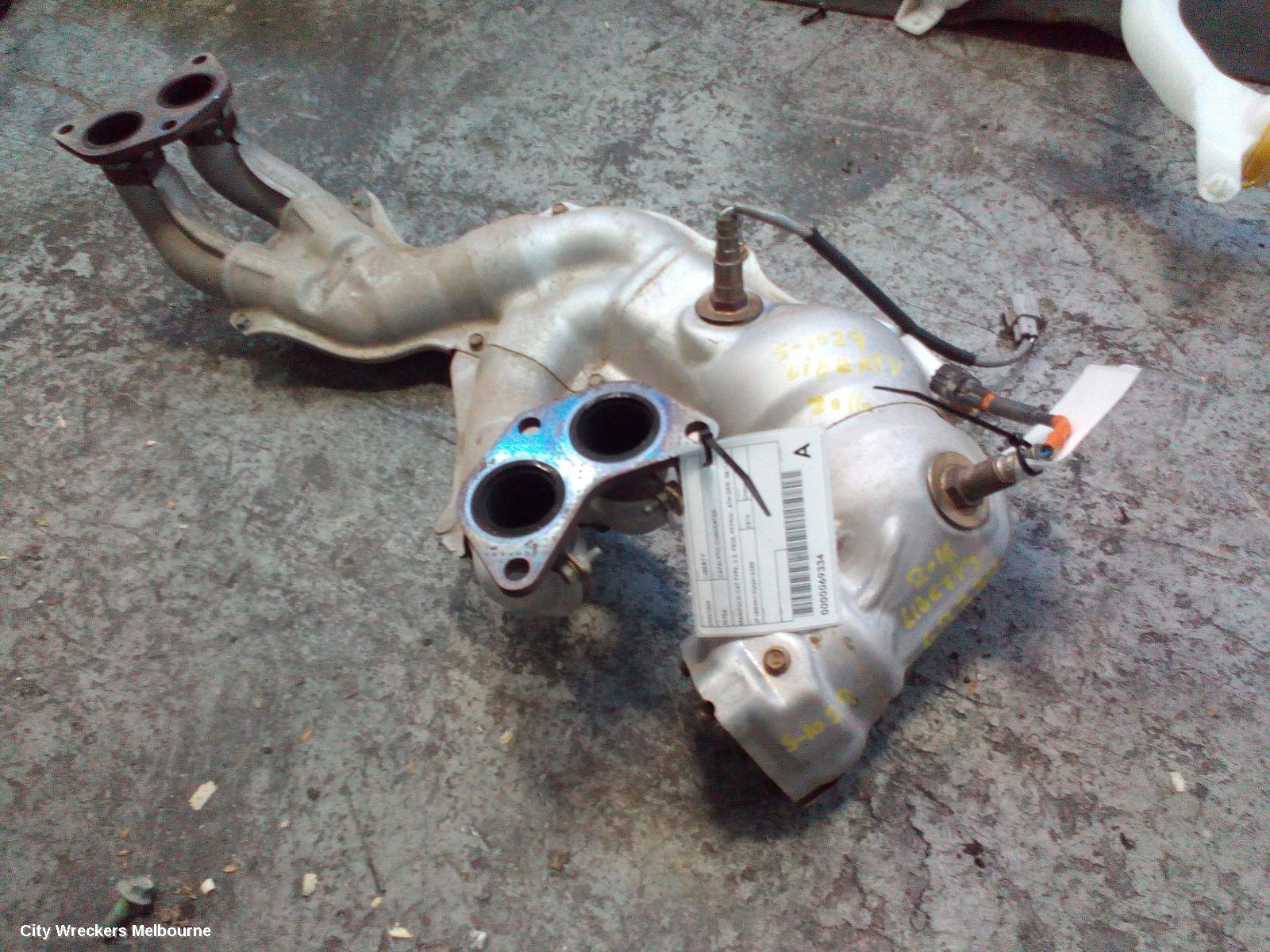 SUBARU LIBERTY CATALYTIC CONVERTER, MANIFOLD-CAT TYPE, 2.5, FB25, PETROL, 6TH GEN, 08/2014 ONWARDS