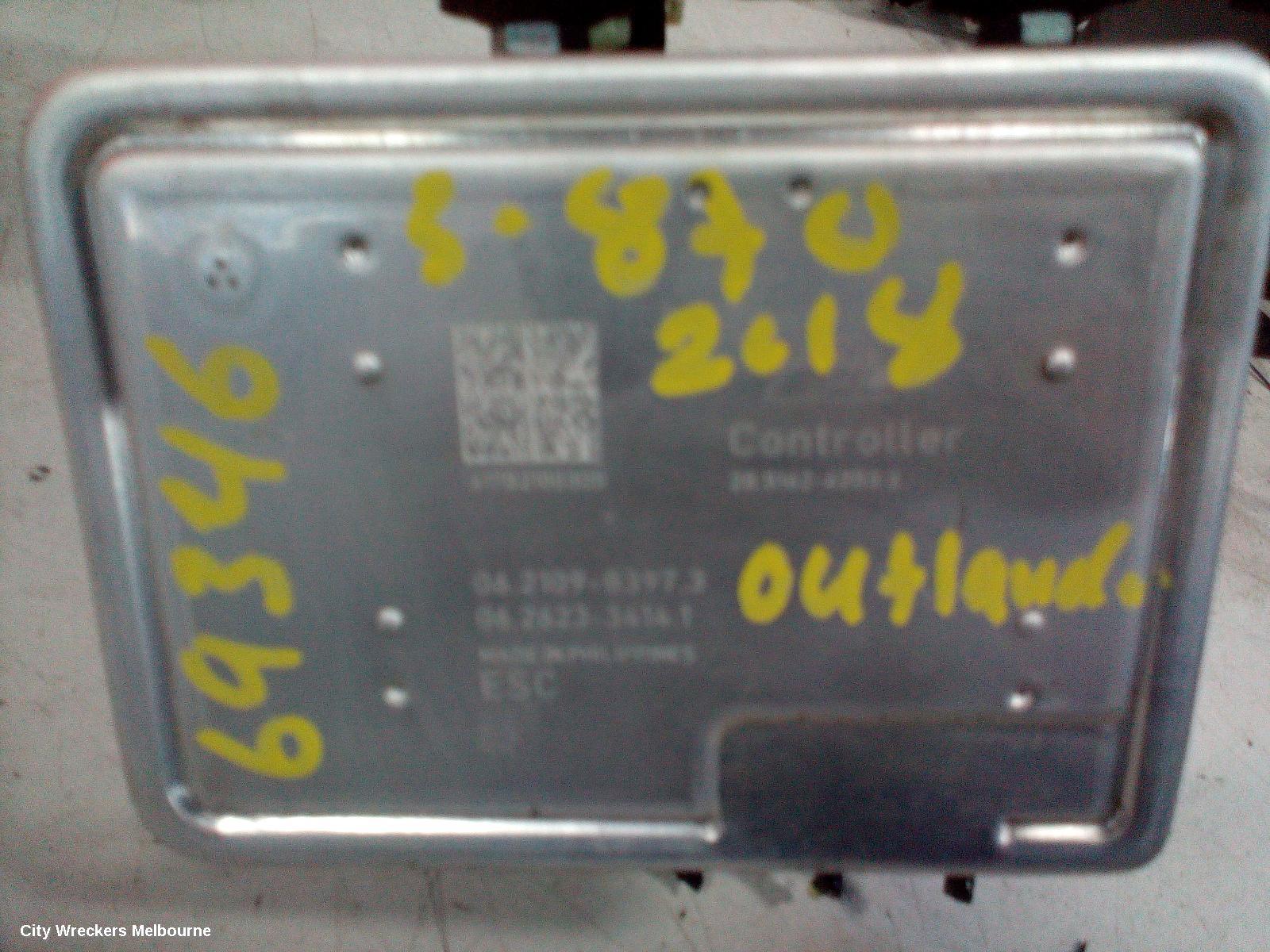 MITSUBISHI OUTLANDER ABS PUMP/MODULATOR, ZK, NON ACTIVE EMERGENCY BRAKING TYPE, P/N 4670B482, 04/2015 ONWARDS