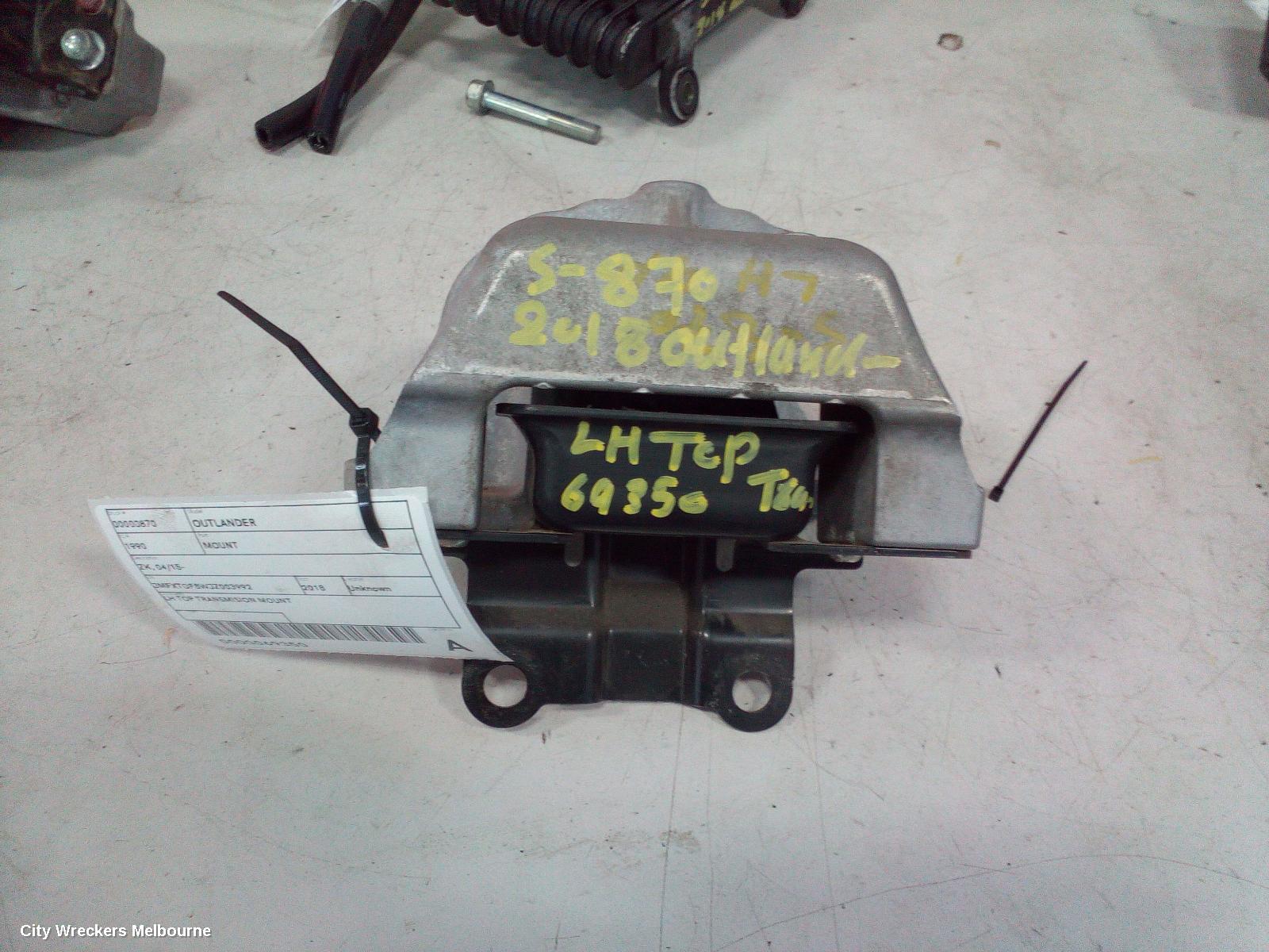 MITSUBISHI OUTLANDER MOUNT, ZK, 04/2015 - 07/2021