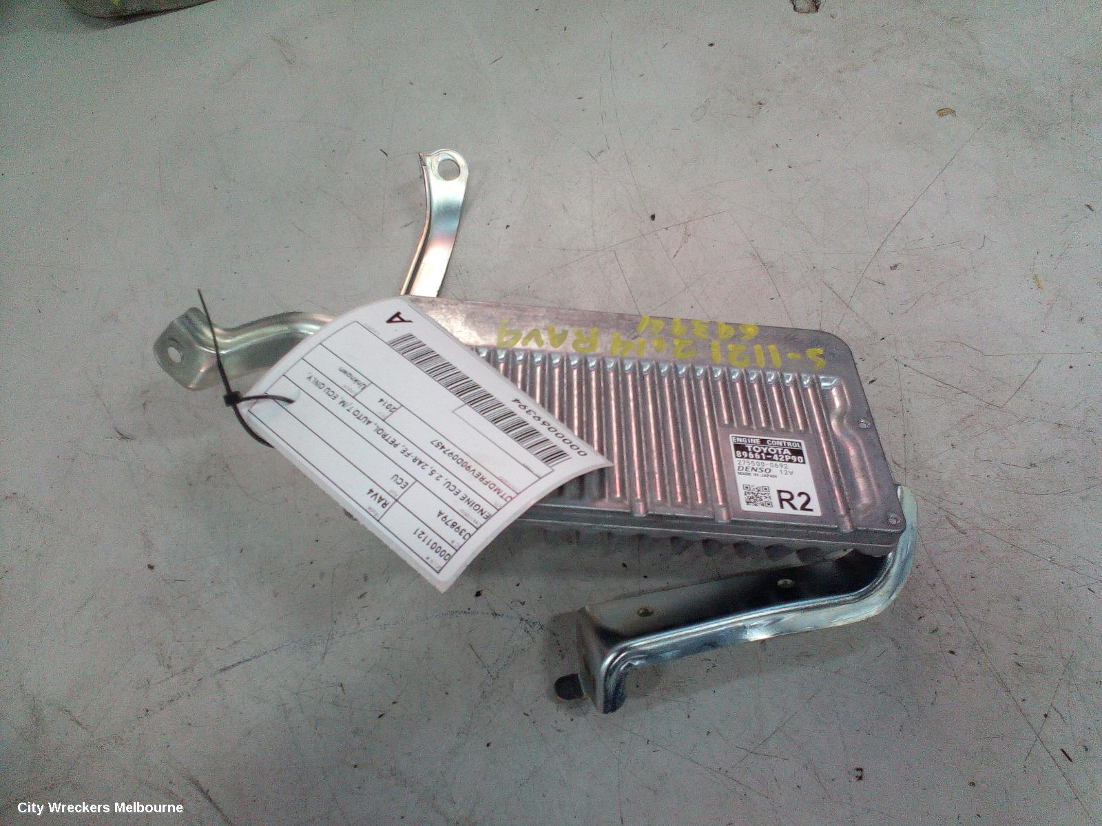 TOYOTA RAV4 ECU, ENGINE ECU, 2.5, 2AR-FE, PETROL, AUTO T/M, ECU ONLY, ASA44R, 12/2012 - 12/2018