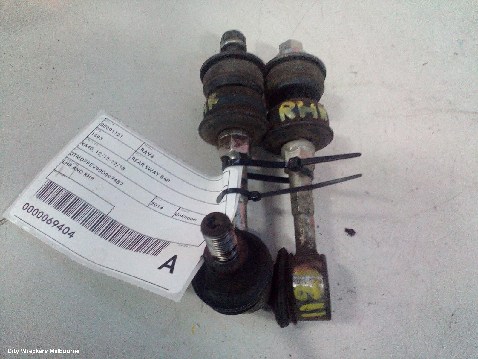 TOYOTA RAV4 REAR SWAY BAR, XA40, 12/2012 - 12/2018
