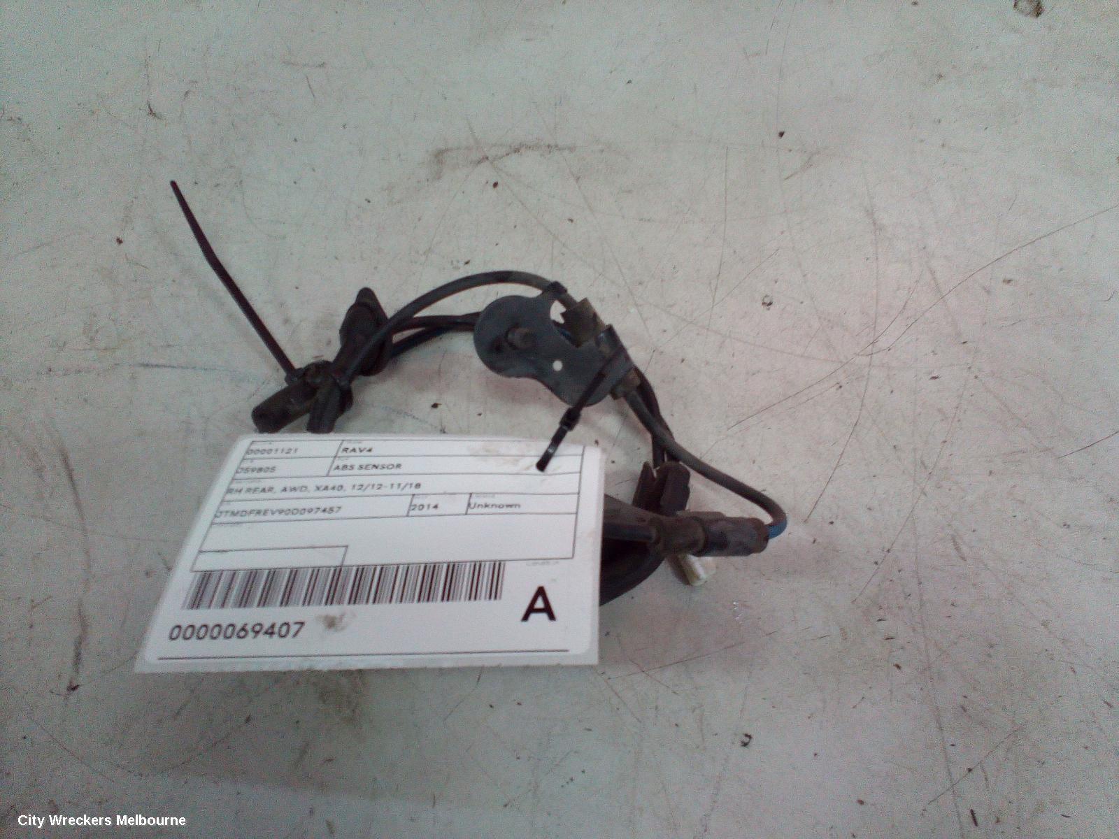 TOYOTA RAV4 ABS SENSOR, RH REAR, AWD, XA40, 12/2012 - 11/2018