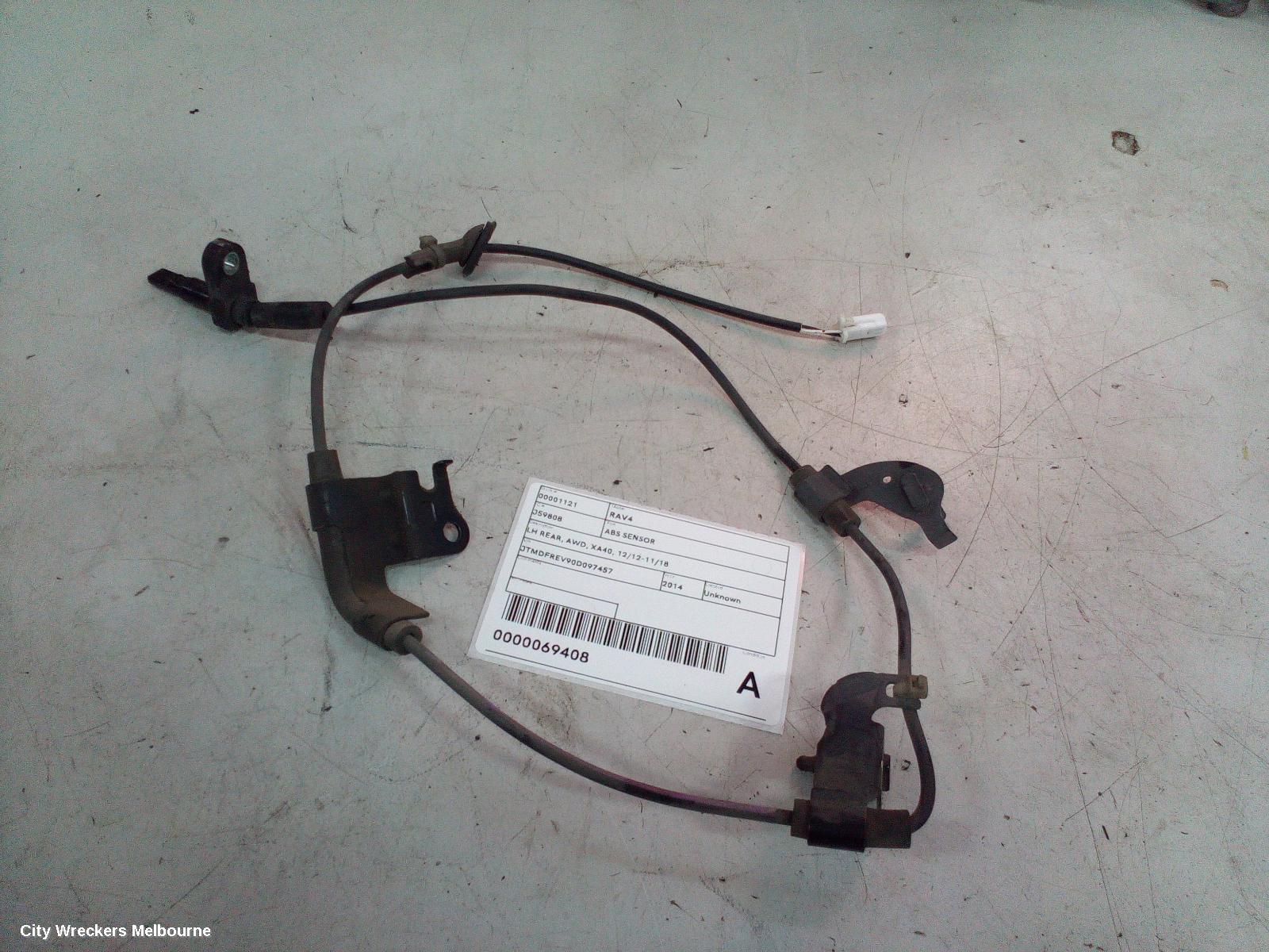 TOYOTA RAV4 ABS SENSOR, LH REAR, AWD, XA40, 12/2012 - 11/2018