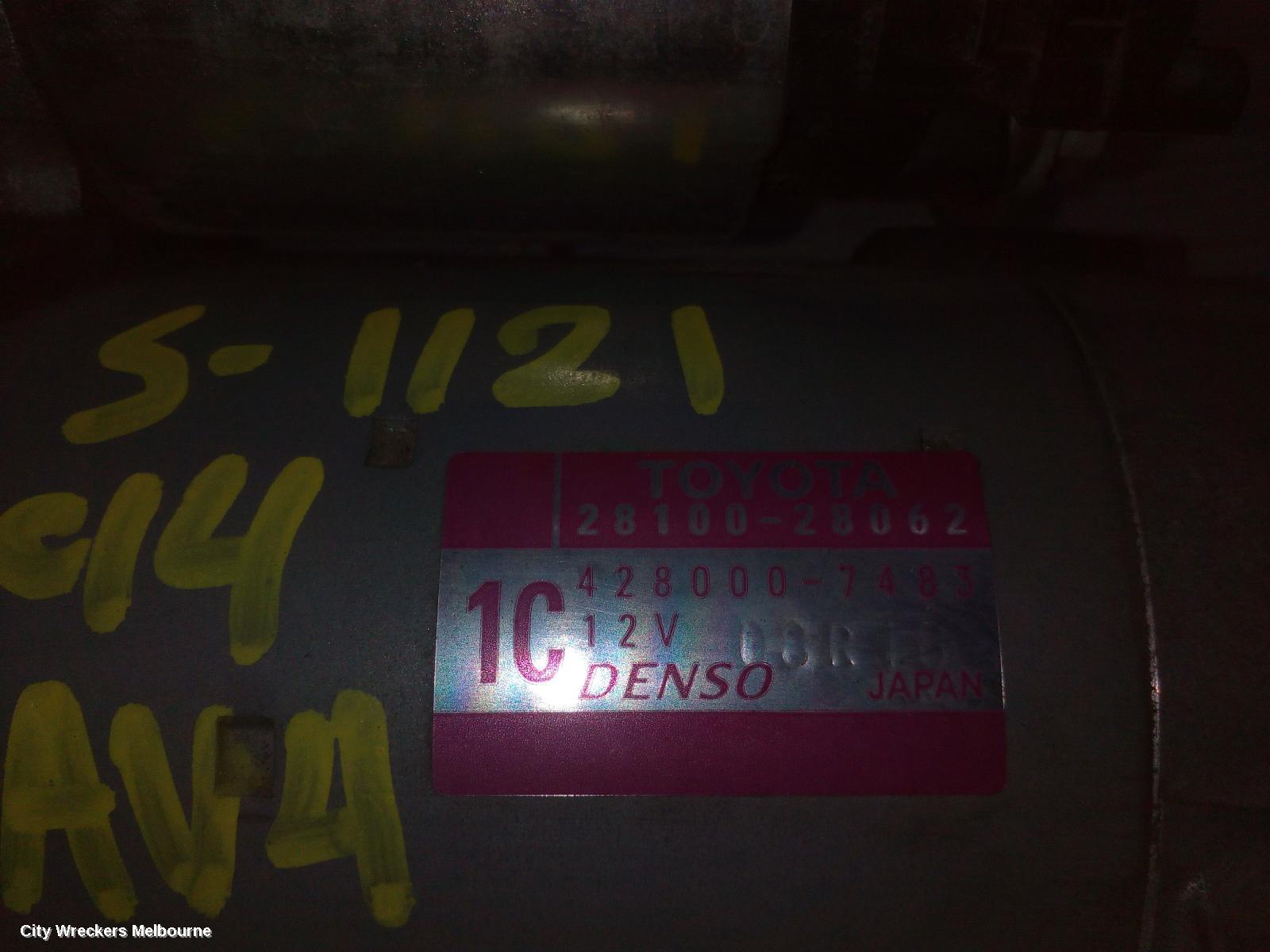TOYOTA RAV4 STARTER, PETROL, 2.5, 2AR-FE, ASA44R, 12/2012 - 11/2018