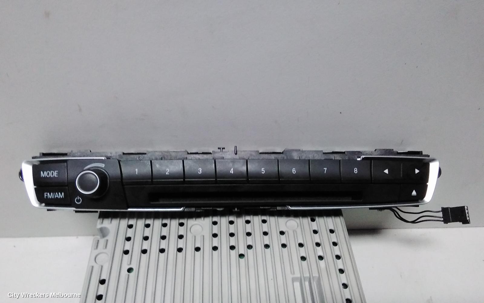 BMW 3 SERIES RADIO/CD/DVD/SAT/TV, DASH RADIO CONTROL PANEL/CONTROL UNIT, W/ CHROME TYPE, F30/F31, SEDAN/WAGON, 11/2011 - 05/2019