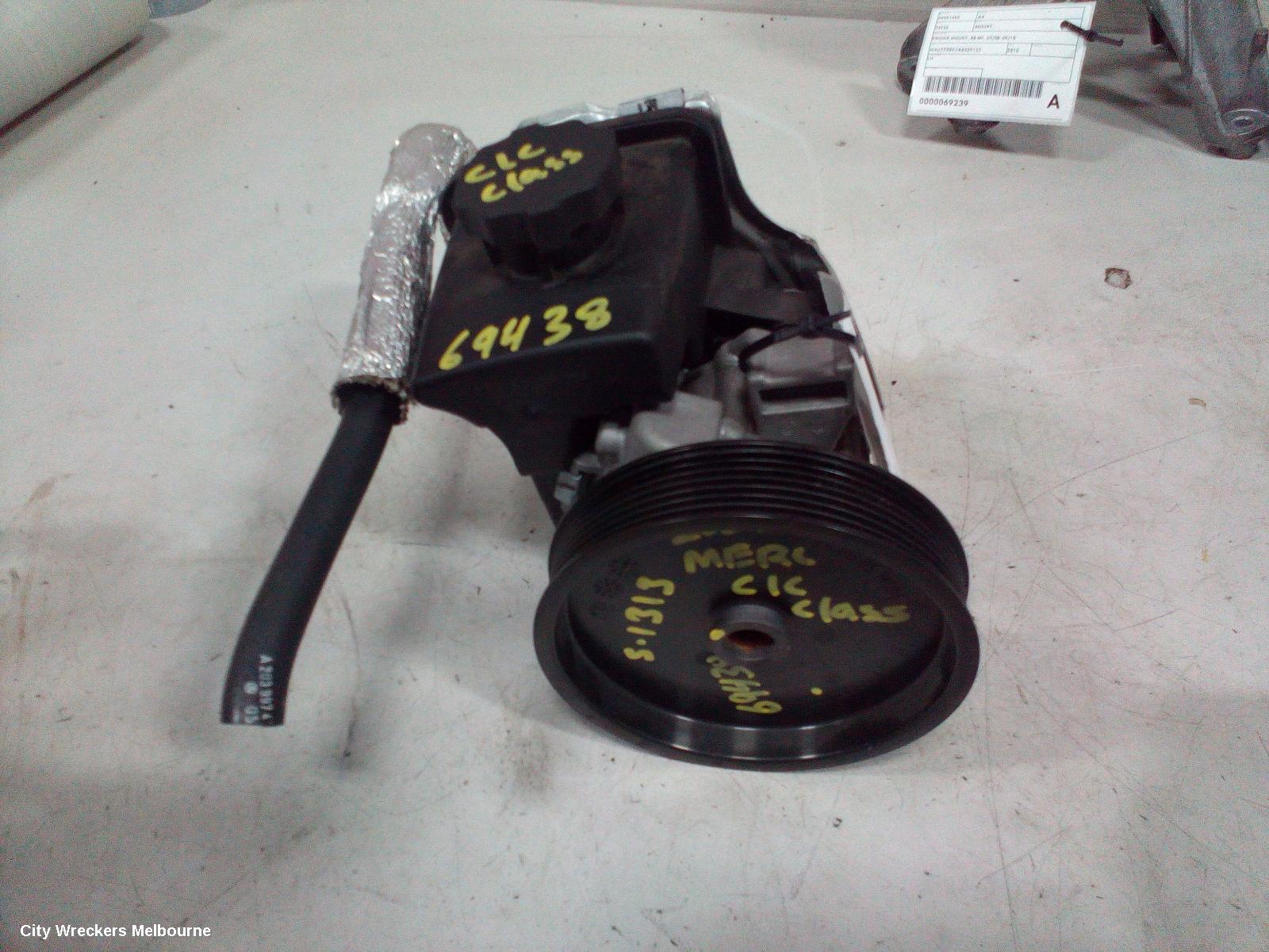 MERCEDES CLC CLASS STEERING PUMP, PETROL, 4CYL, LUK P/N A0034664001, CL203, 08/2008 - 03/2011