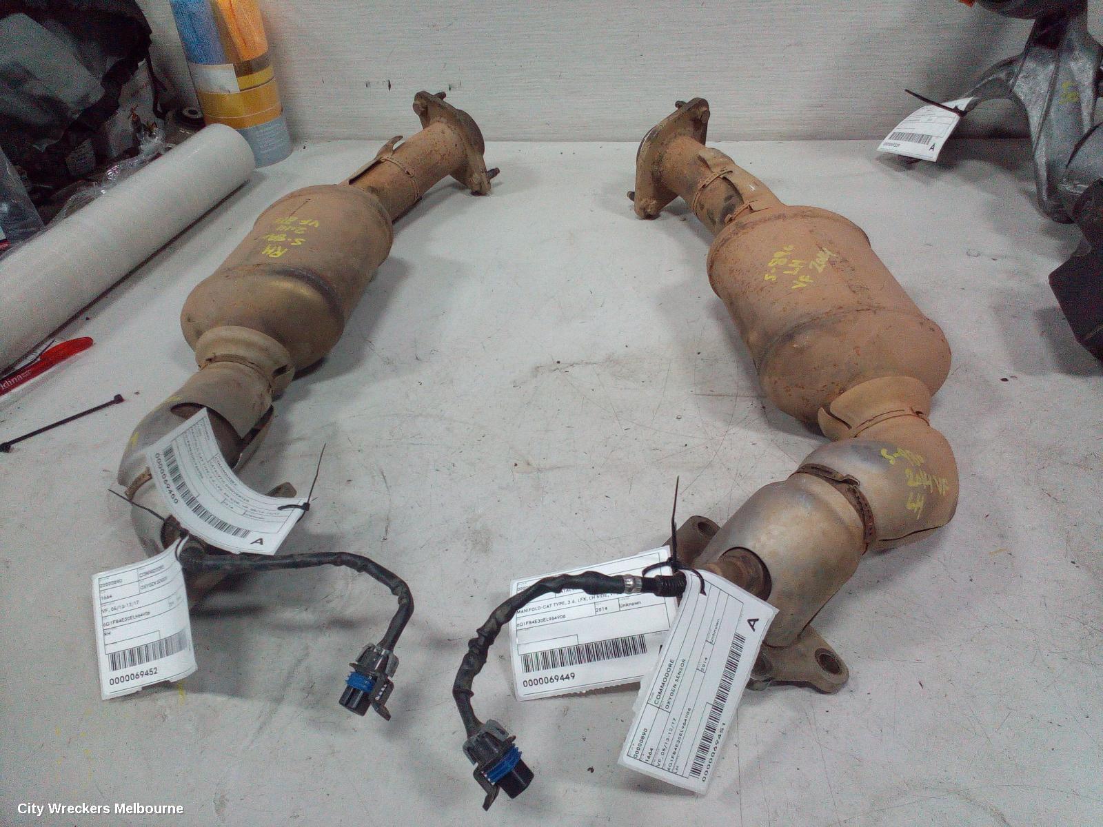 HOLDEN COMMODORE CATALYTIC CONVERTER, MANIFOLD-CAT TYPE, 3.6, LFX, LH SIDE, VF, 05/2013 - 12/2017