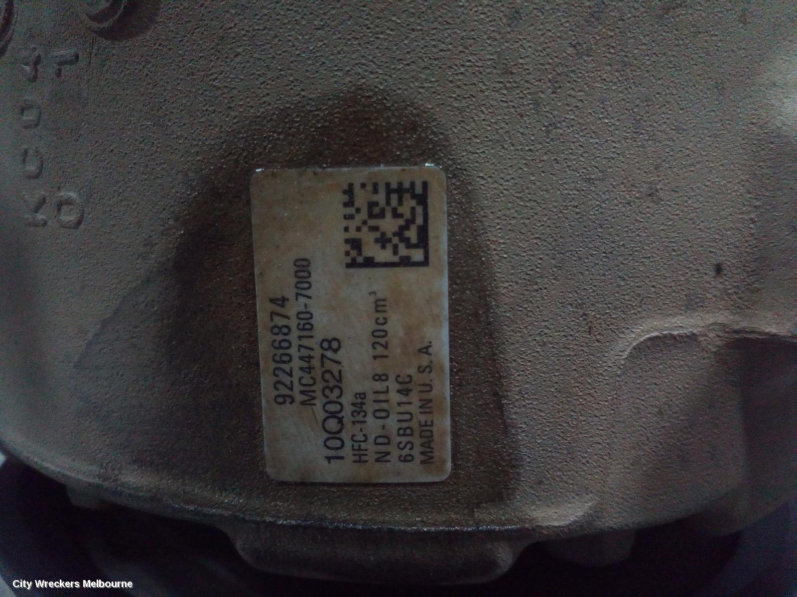 HOLDEN COMMODORE A/C COMPRESSOR, VF, 3.6, 05/2013 - 12/2017