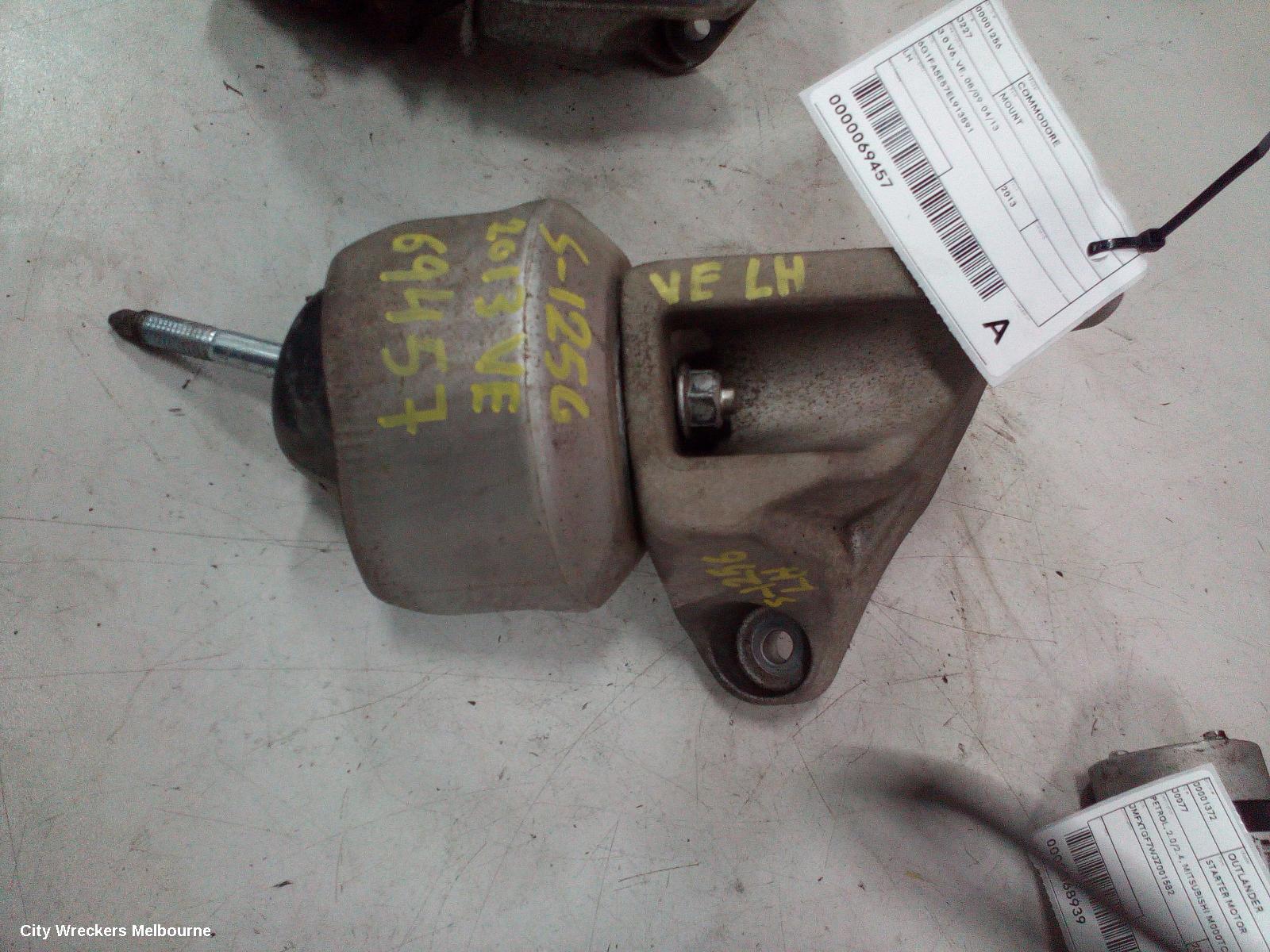 HOLDEN COMMODORE MOUNT, ENGINE MOUNT, LEFT, 3.0 V6, SIDI, LF1/LFW, VE, 08/2009 - 05/2013
