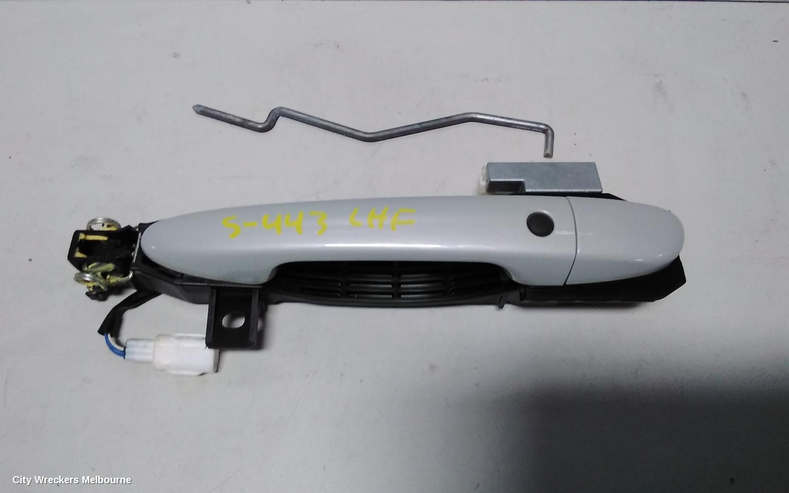 MAZDA CX3 DOOR HANDLE, OUTER, LH FRONT, W/ KEYLESS ENTRY TYPE, COLOUR CODED, DK, 03/2015 ONWARDS