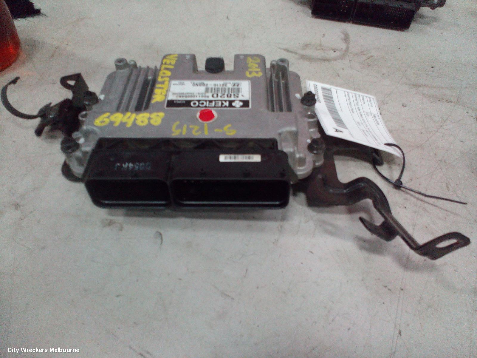 HYUNDAI VELOSTER ECU, ENGINE ECU, NON TURBO, AUTO T/M, P/N 391102BBN0, SEC SET (ECU/IMM/READER/KEY), FS, 12/2011 - 02/2018