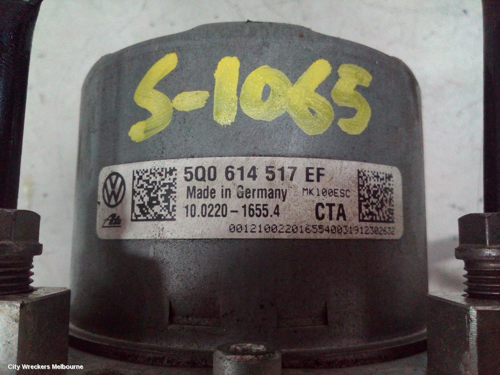 VOLKSWAGEN TIGUAN ABS PUMP/MODULATOR, P/N, 5Q0614517EF, 5NA, 06/2016 ONWARDS