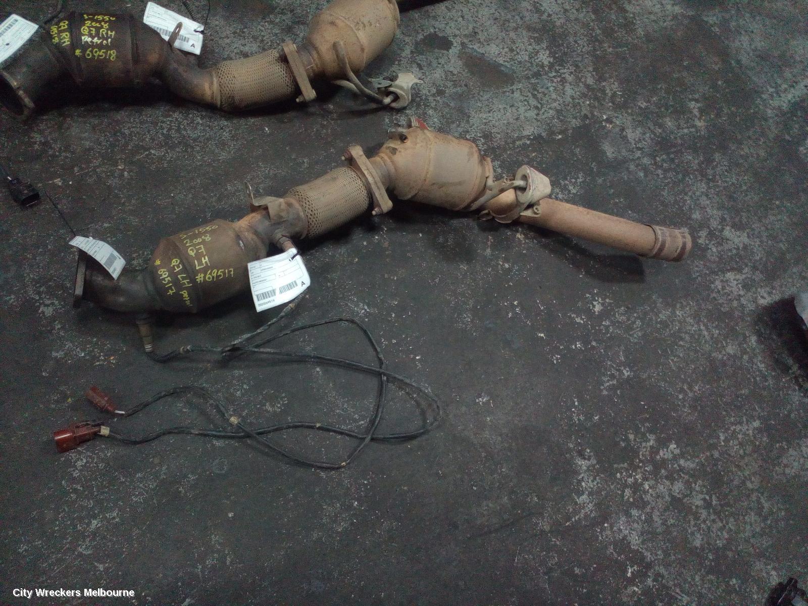 AUDI Q7 CATALYTIC CONVERTER, DOWNPIPE-CAT TYPE, 4.2, PETROL, BAR CODE, LH SIDE, 4L, 09/2006 - 08/2010
