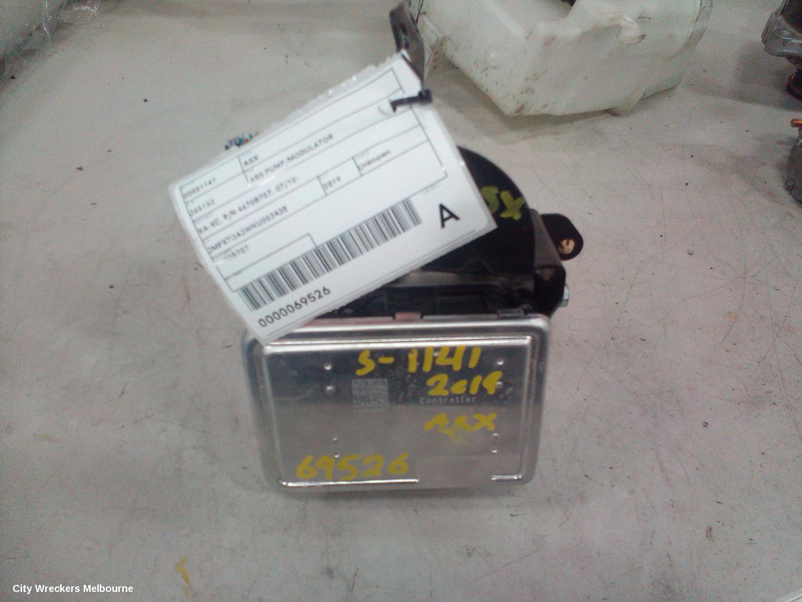 MITSUBISHI ASX ABS PUMP/MODULATOR, XA-XC, P/N 4670B707, 07/2010 ONWARDS