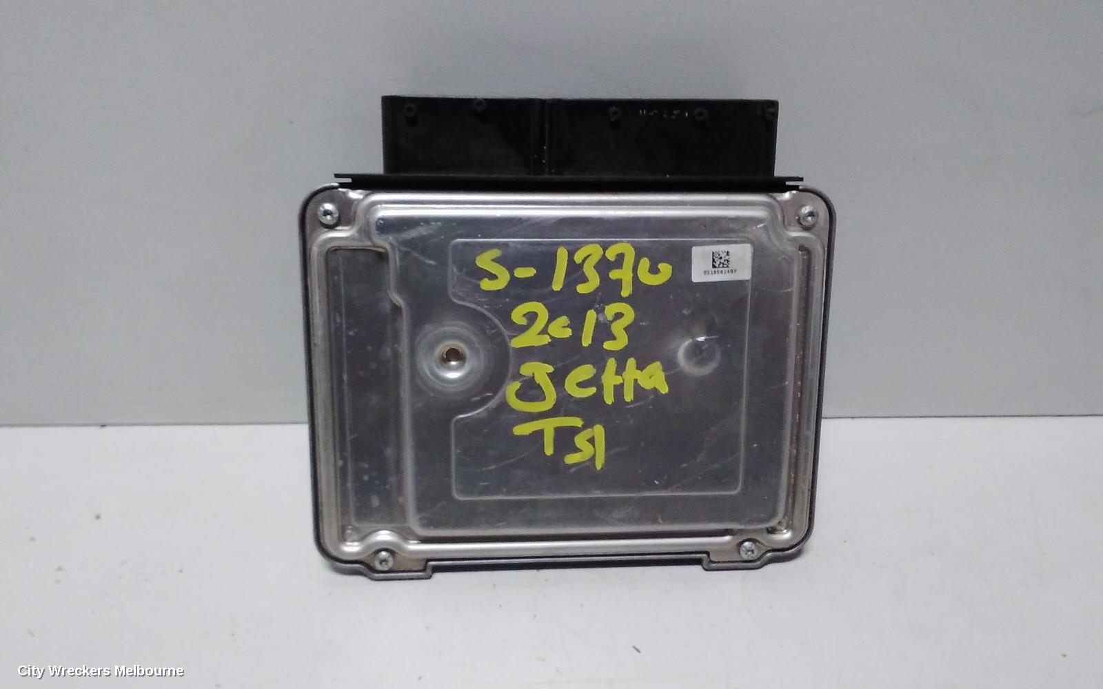 VOLKSWAGEN JETTA ECU, ENGINE ECU, PETROL, 1.4, CTHD CODE, TURBO/SCHARGED, ECU ONLY, 1B, 02/2011 - 12/2017