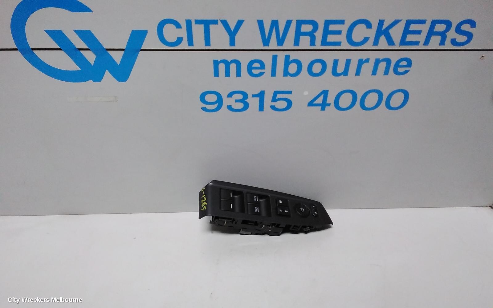 HONDA ACCORD PWR DR WIND SWITCH, LH REAR, 8TH GEN (VIN MRHCP), 02/2008 - 04/2013