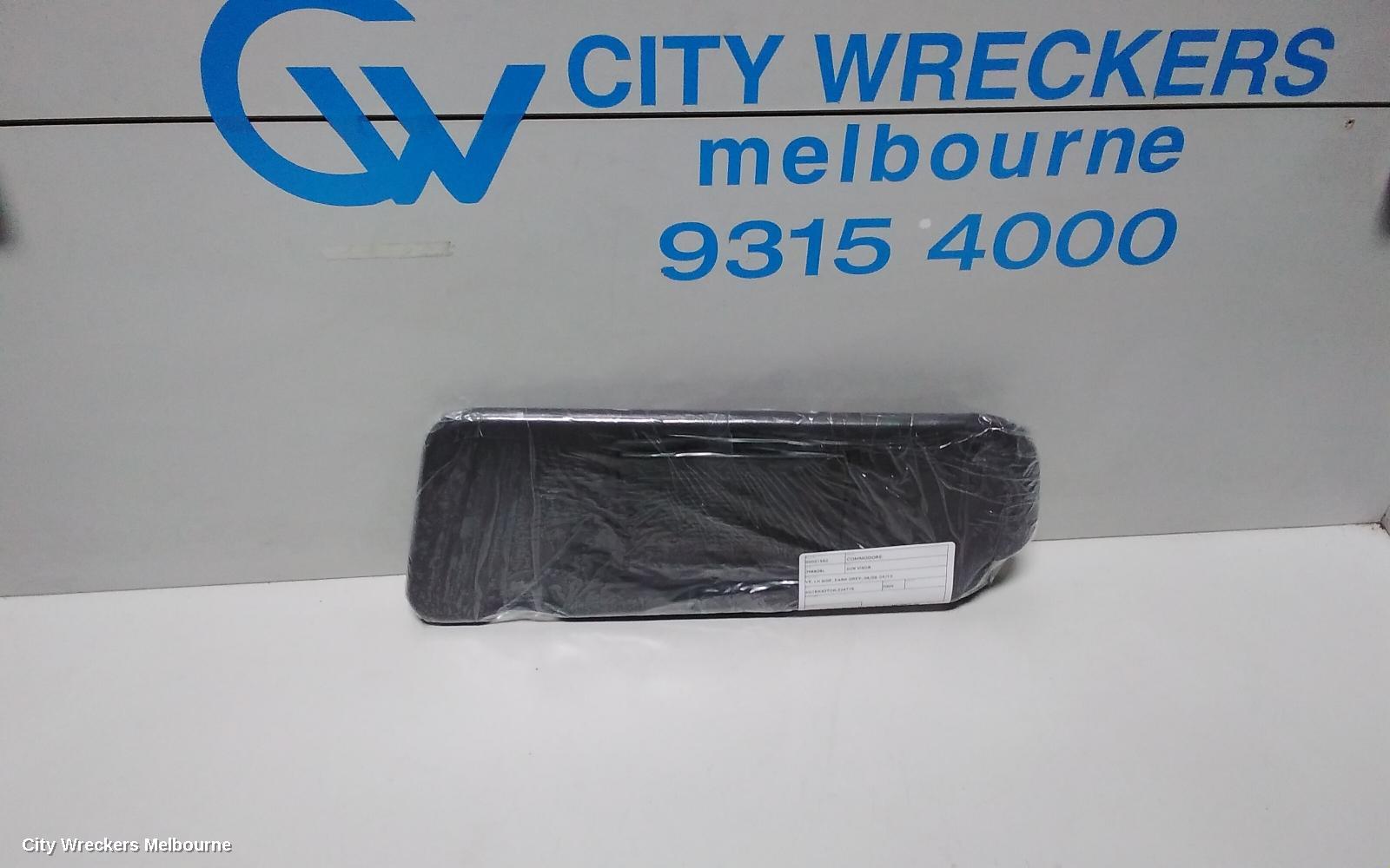 HOLDEN COMMODORE SUNVISOR, VE, LH SIDE, DARK GREY, 08/2006 - 04/2013