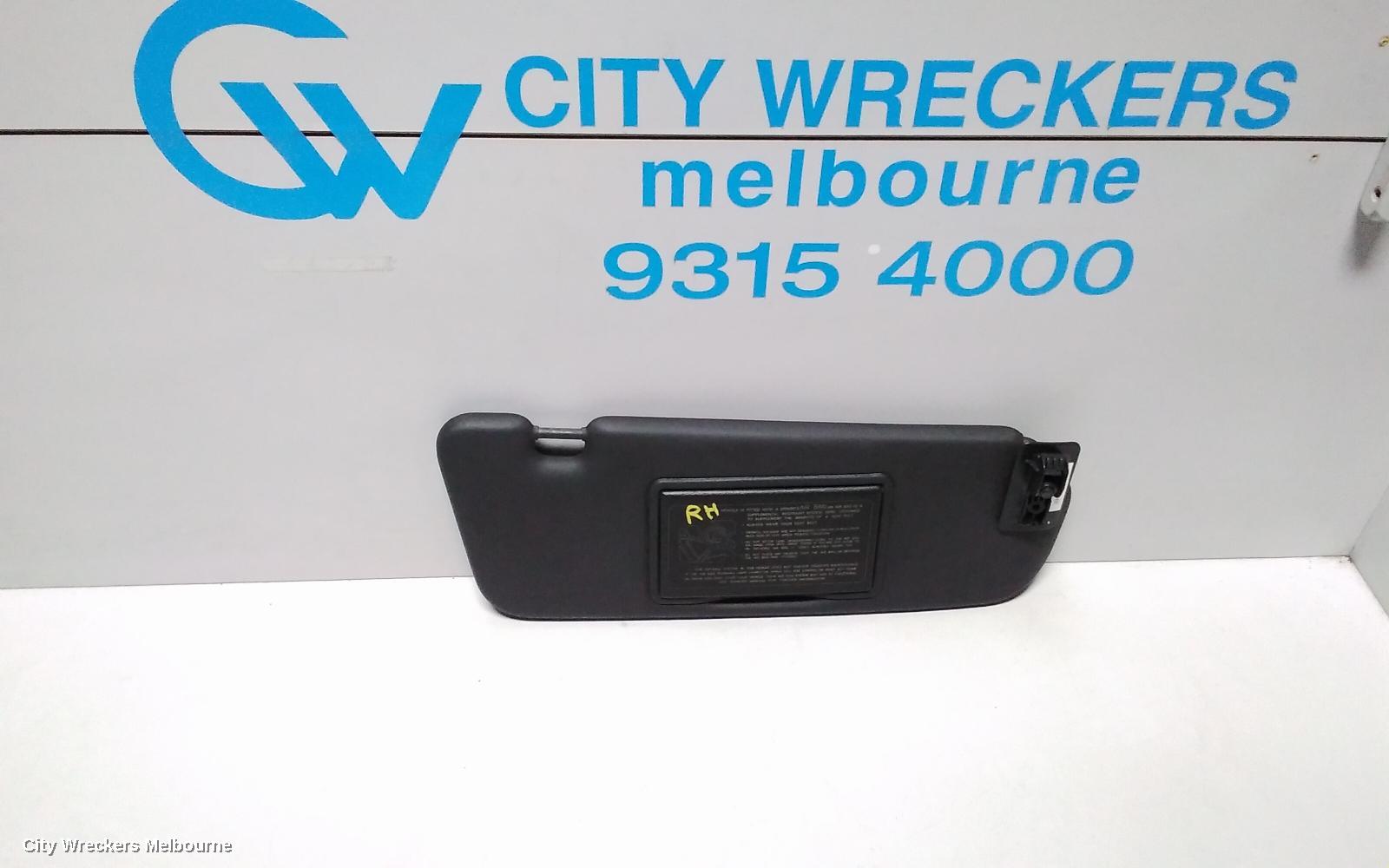 HOLDEN COMMODORE SUNVISOR, VE, RH SIDE, DARK GREY, 08/2006 - 04/2013
