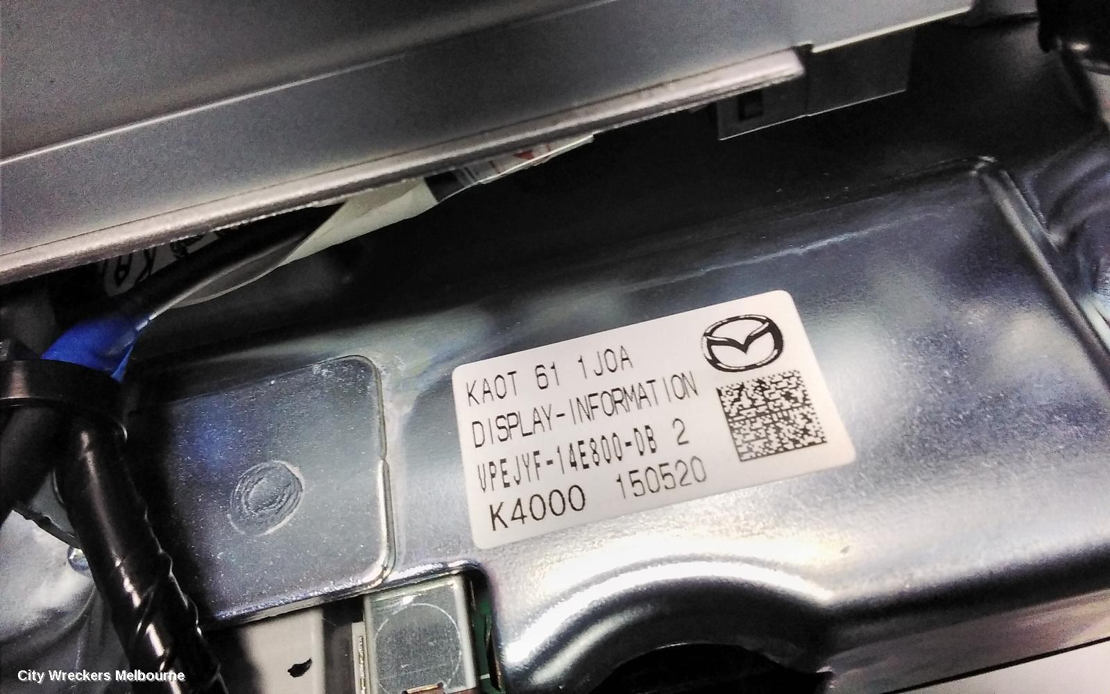 MAZDA CX5 RADIO/CD/DVD/SAT/TV, TOUCH SCREEN, 7IN, KE, 01/2015 - 12/2016
