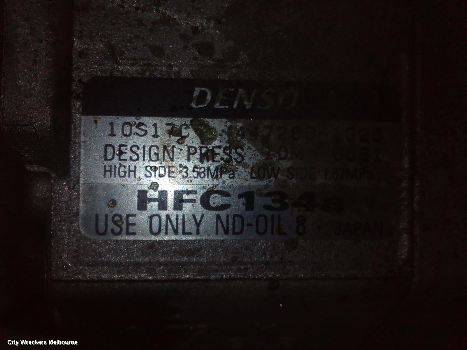 SUBARU OUTBACK A/C COMPRESSOR, 5TH GEN, 2.5, EJ25, PETROL (6TH VIN = 9), DENSO 10S17C, 09/2009 - 09/2012