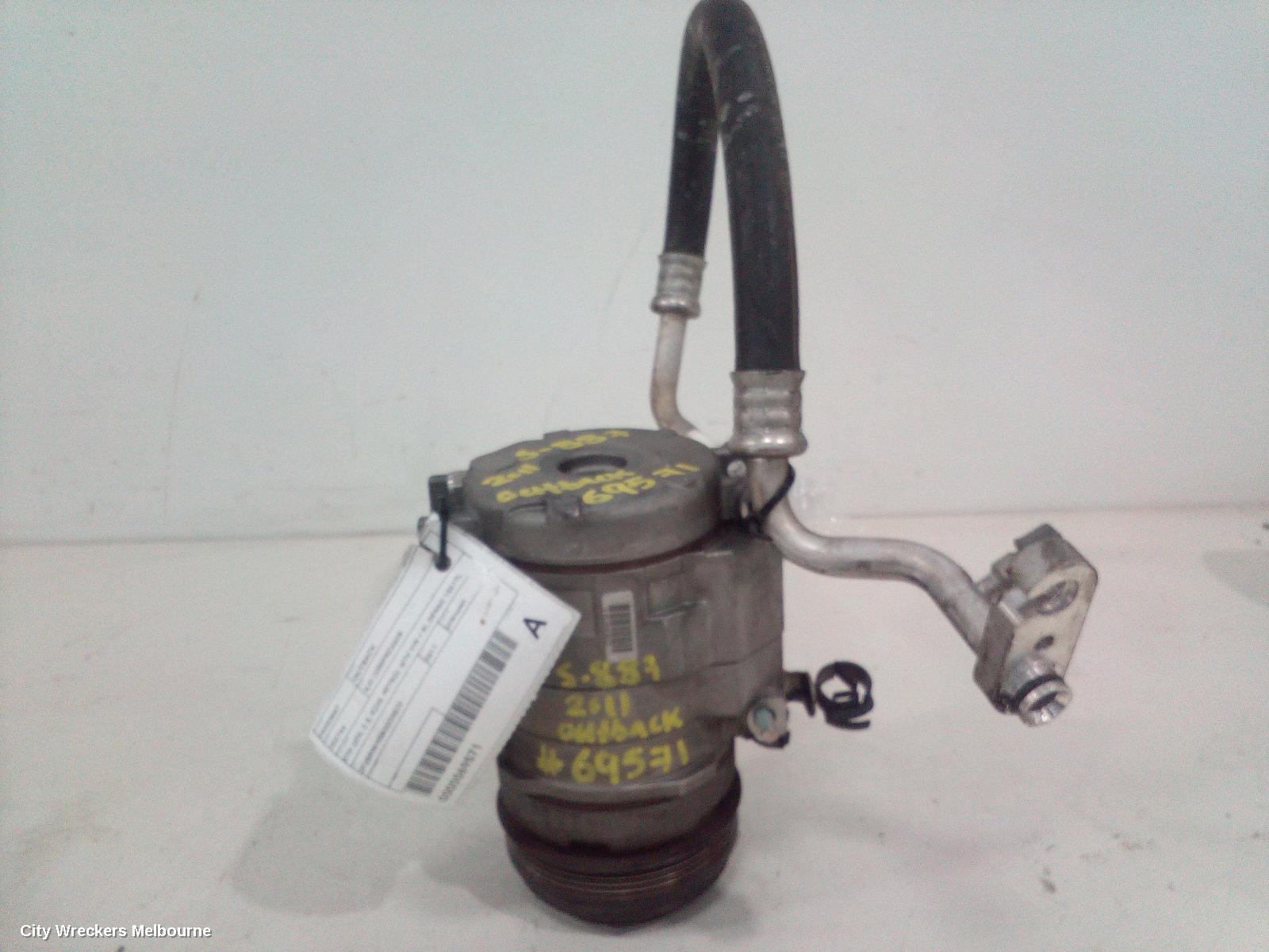SUBARU OUTBACK A/C COMPRESSOR, 5TH GEN, 2.5, EJ25, PETROL (6TH VIN = 9), DENSO 10S17C, 09/2009 - 09/2012