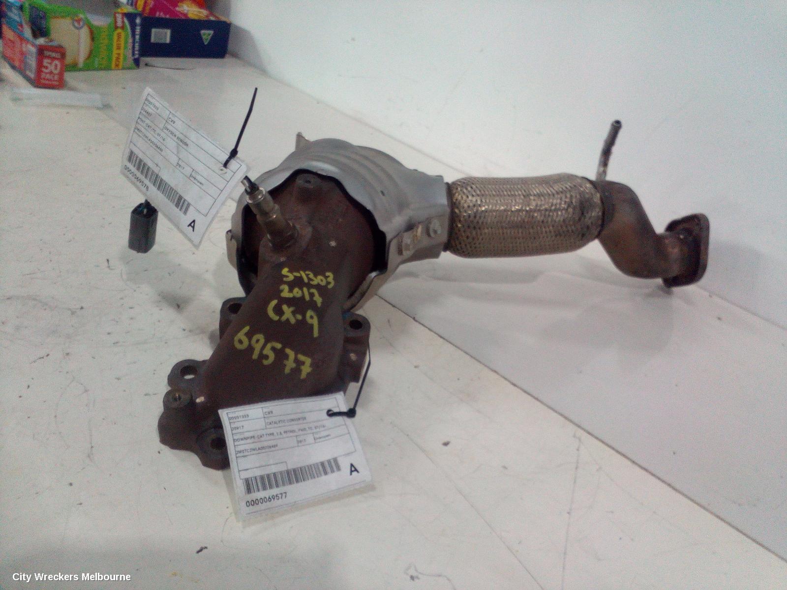 MAZDA CX9 CATALYTIC CONVERTER, DOWNPIPE-CAT TYPE, 2.5, PETROL, FWD, TC, 07/2016 ONWARDS