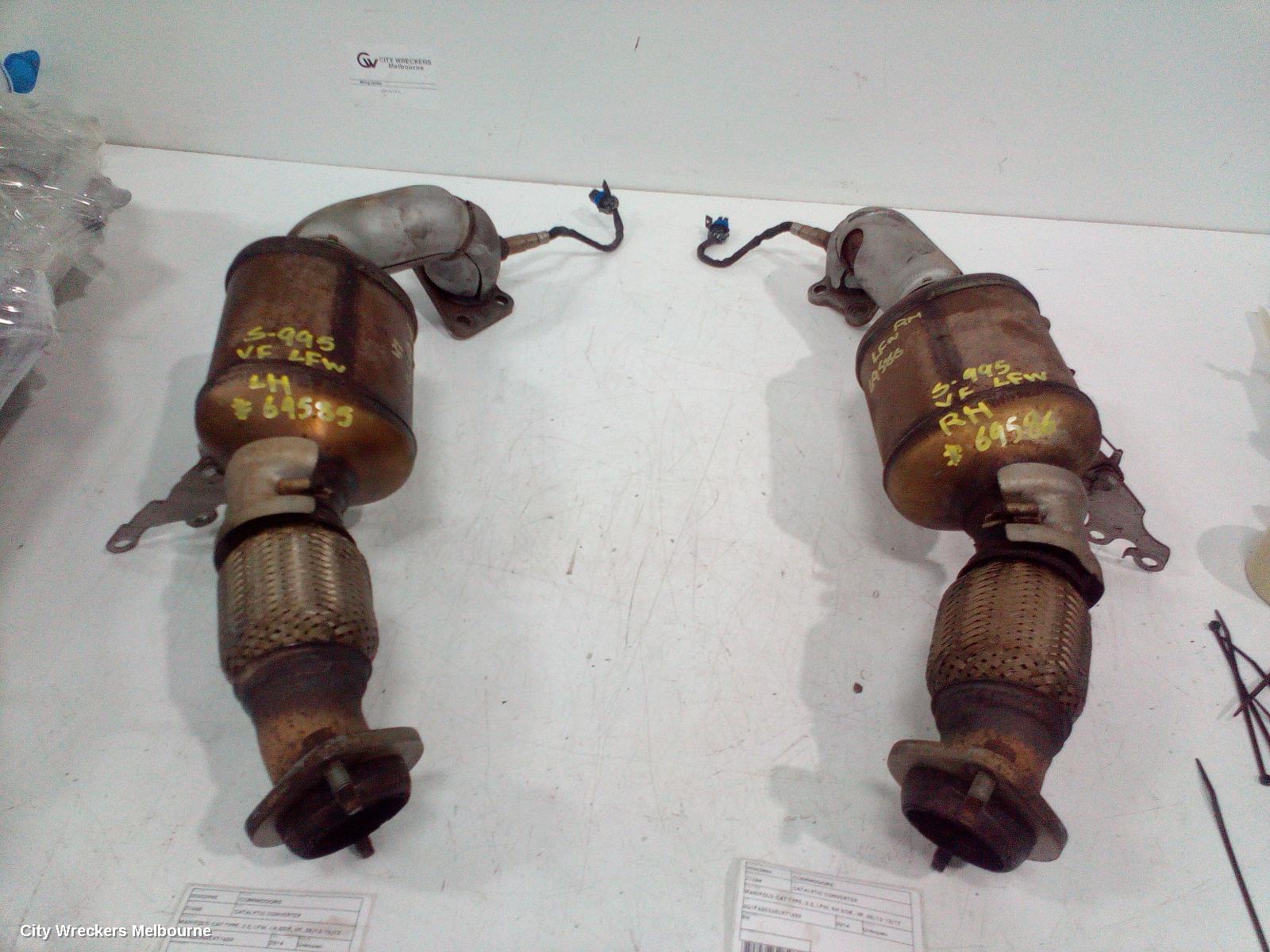 HOLDEN COMMODORE CATALYTIC CONVERTER, MANIFOLD-CAT TYPE, 3.0, LFW, LH SIDE, VF, 05/2013 - 12/2017