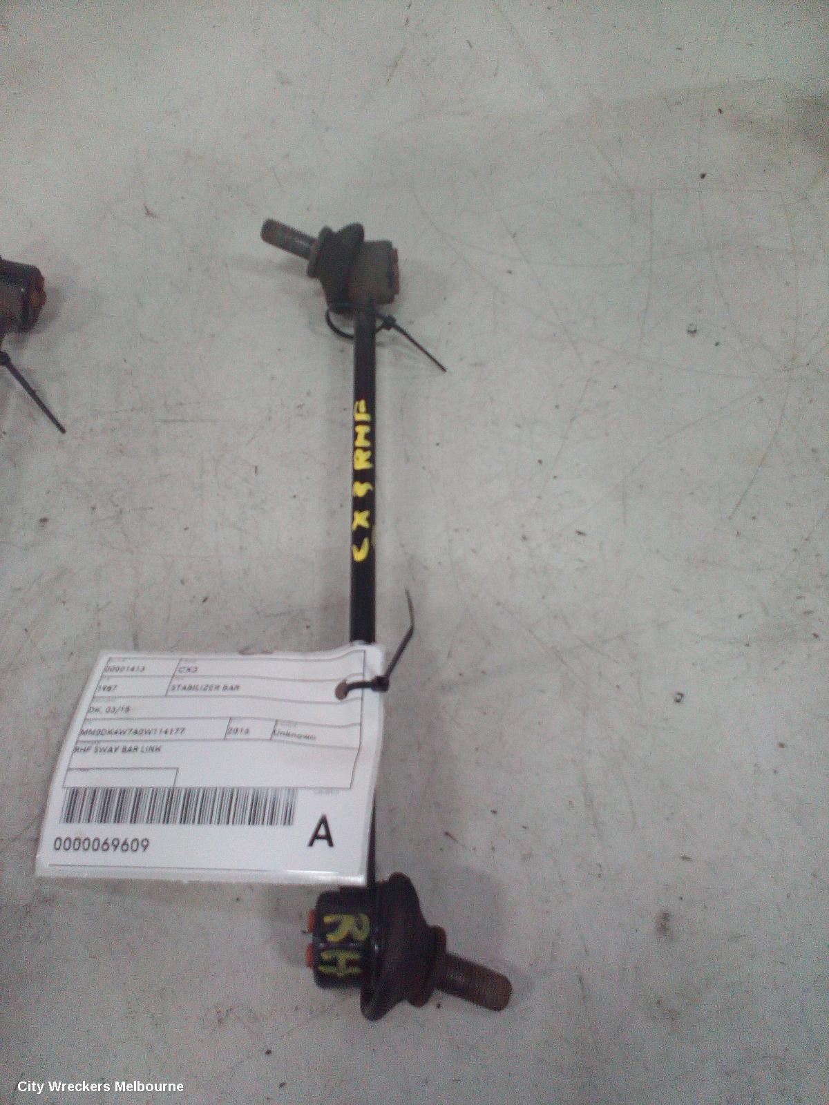 MAZDA CX3 STABILISER BAR, DK, 03/2015 ONWARDS