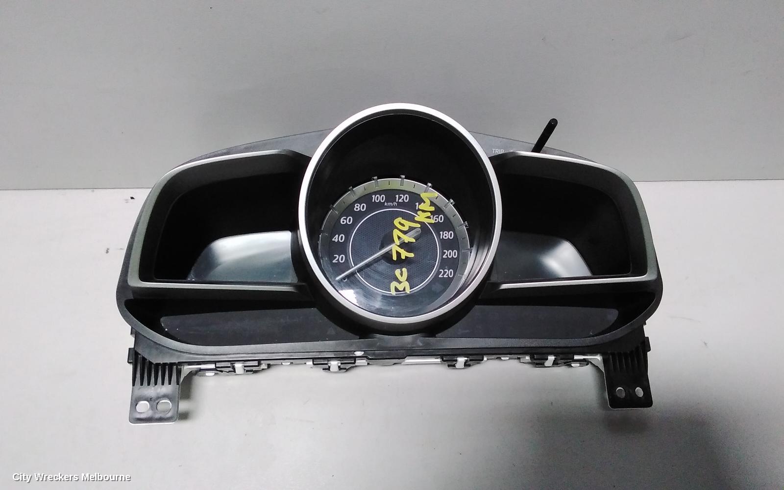 MAZDA CX3 INSTRUMENT CLUSTER, INSTRUMENT CLUSTER, PETROL, AUTO T/M, NEO/MAXX, DK, 03/2015 - 05/2018