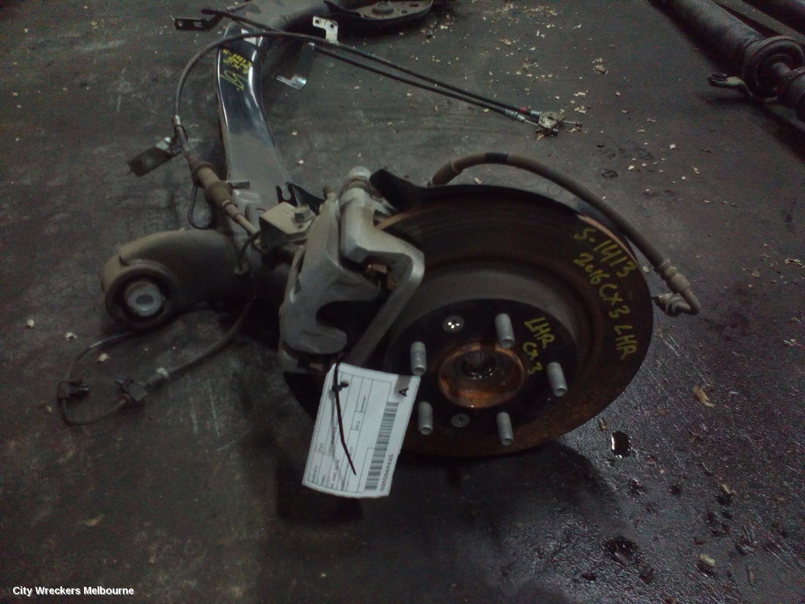 MAZDA CX3 LEFT REAR HUB ASSEMBLY, DK, AWD, 03/2015 ONWARDS