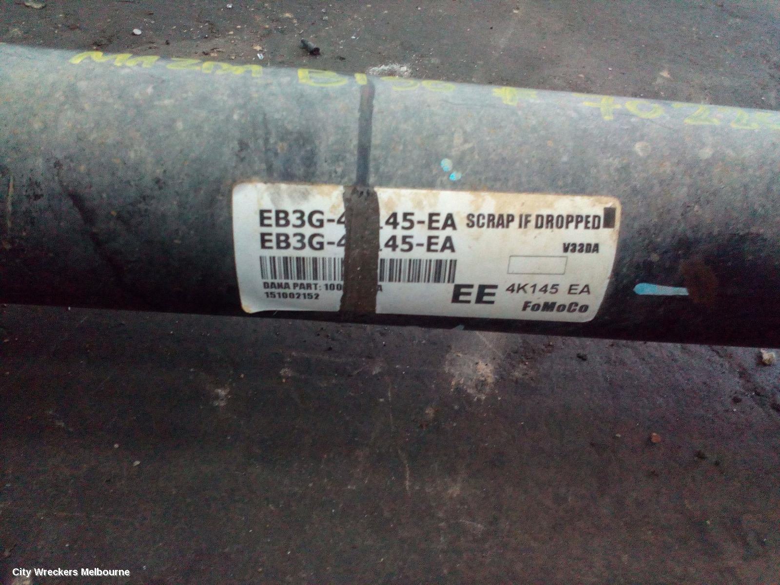 MAZDA BT50 REAR DRIVE SHAFT, 2.2/3.2, DIESEL, MANUAL, 2WD, UP/UR, 10/2011 - 06/2020