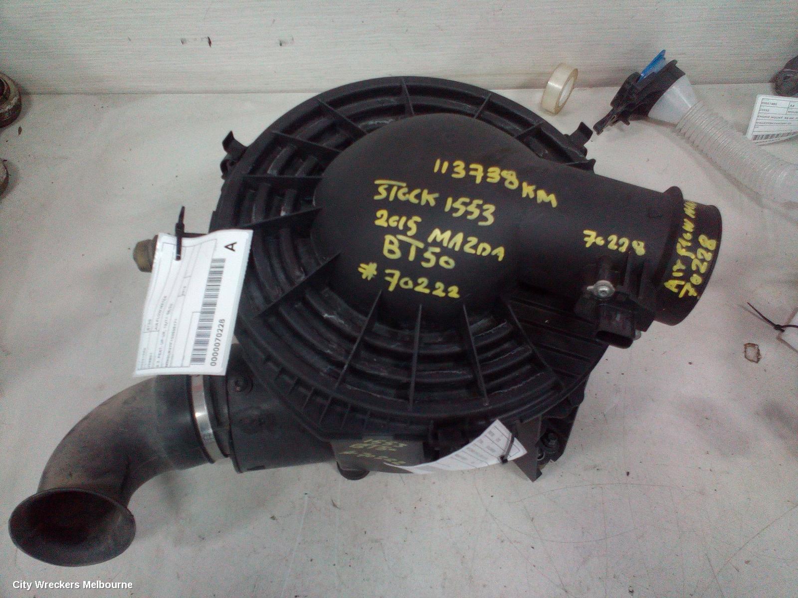 MAZDA BT50 AIR CLEANER/BOX, AIR CLEANER, UP-UR, 3.2, DIESEL, 10/2011 - 06/2020