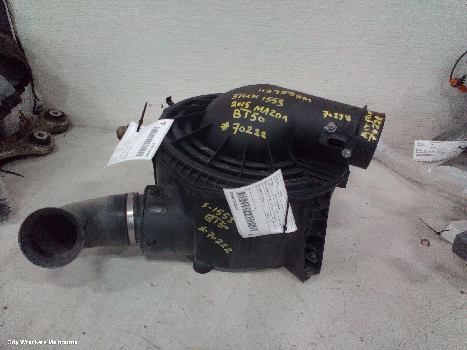 MAZDA BT50 AIR CLEANER/BOX, AIR CLEANER, UP-UR, 3.2, DIESEL, 10/2011 - 06/2020