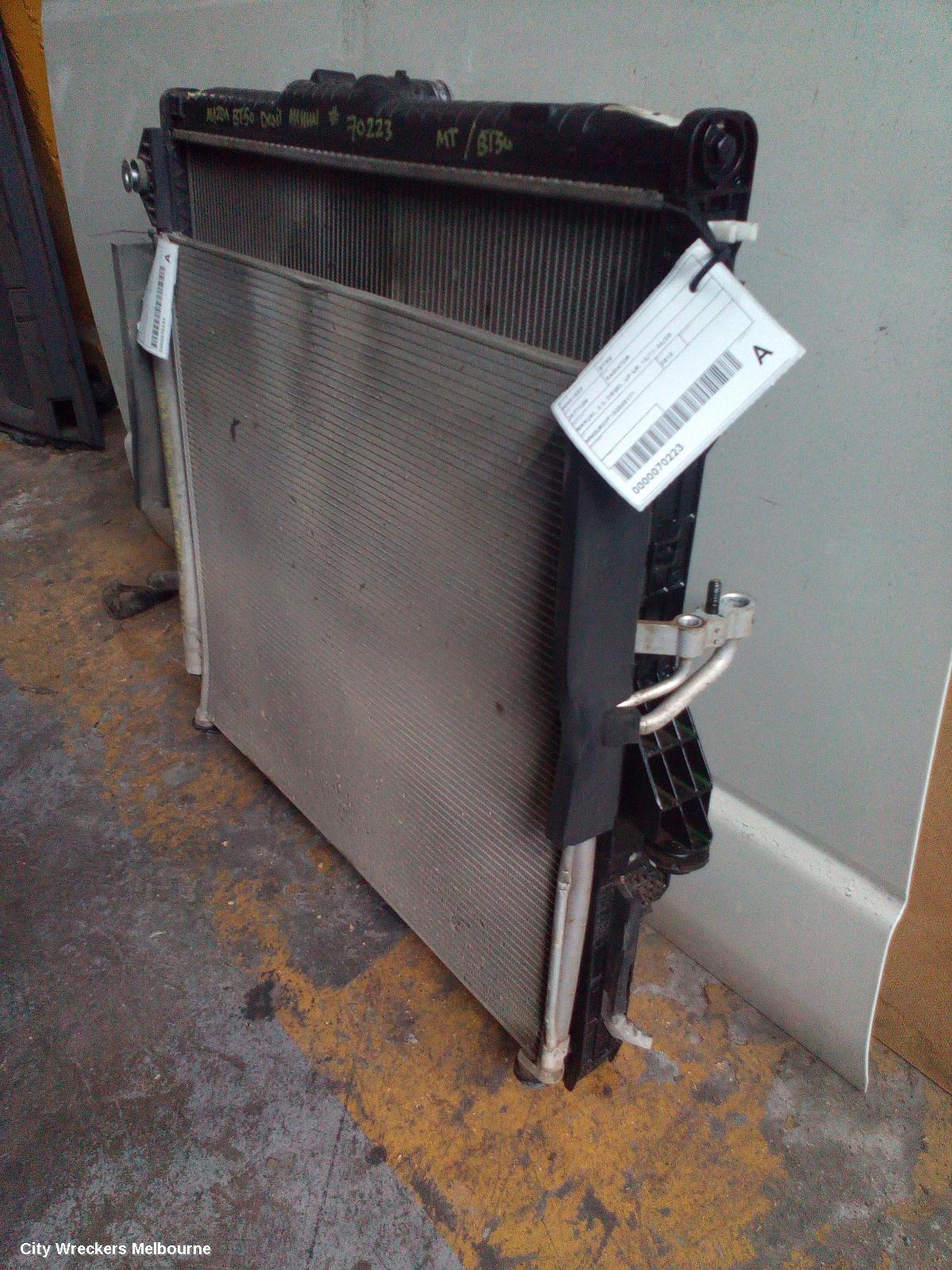 MAZDA BT50 RADIATOR, MANUAL, 3.2, DIESEL, UP-UR, 10/2011 - 06/2020