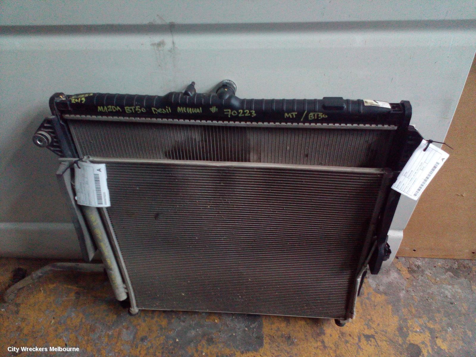 MAZDA BT50 RADIATOR, MANUAL, 3.2, DIESEL, UP-UR, 10/2011 - 06/2020