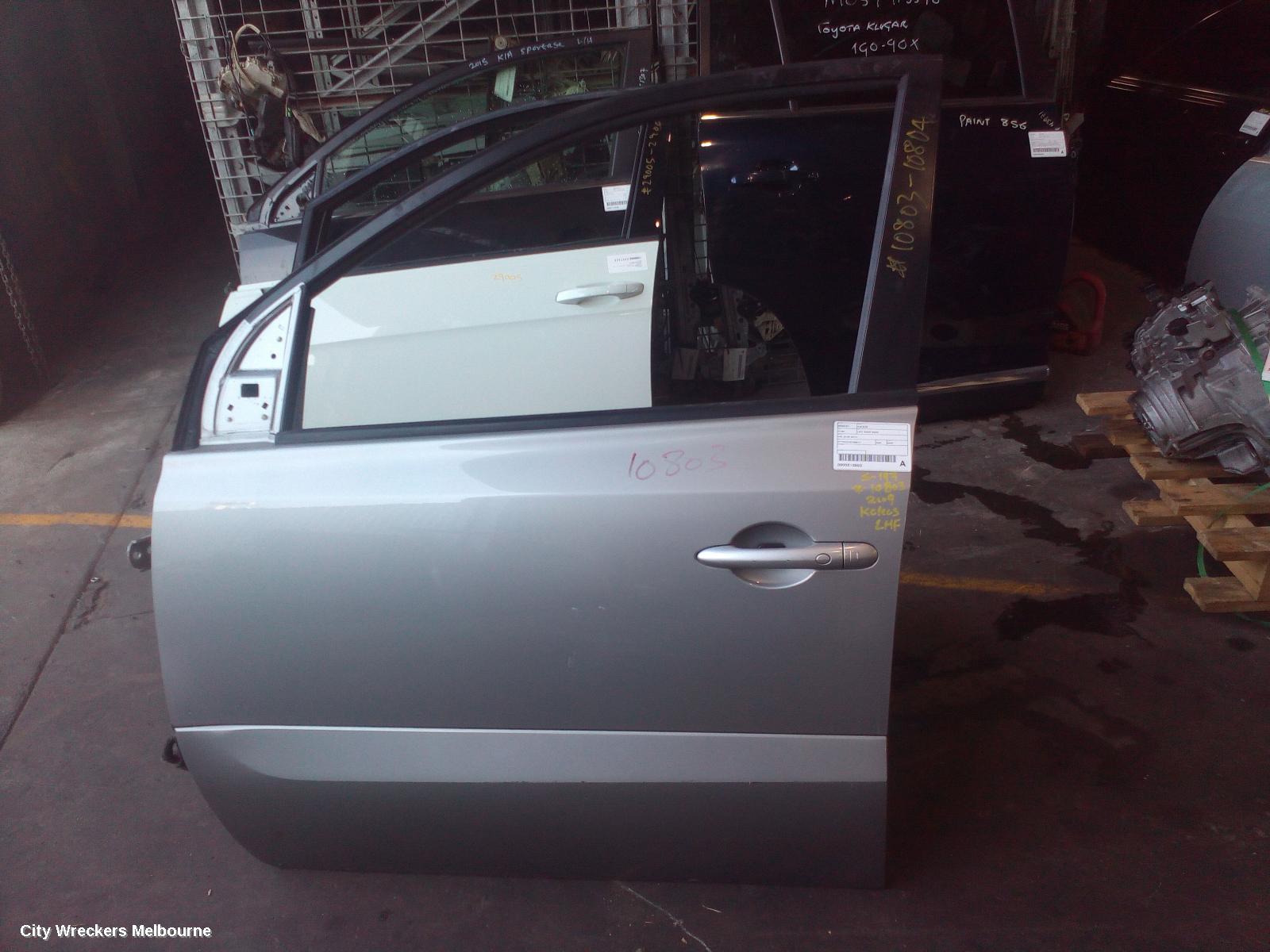 RENAULT KALEOS LEFT FRONT DOOR, H45, 09/2008 - 04/2016