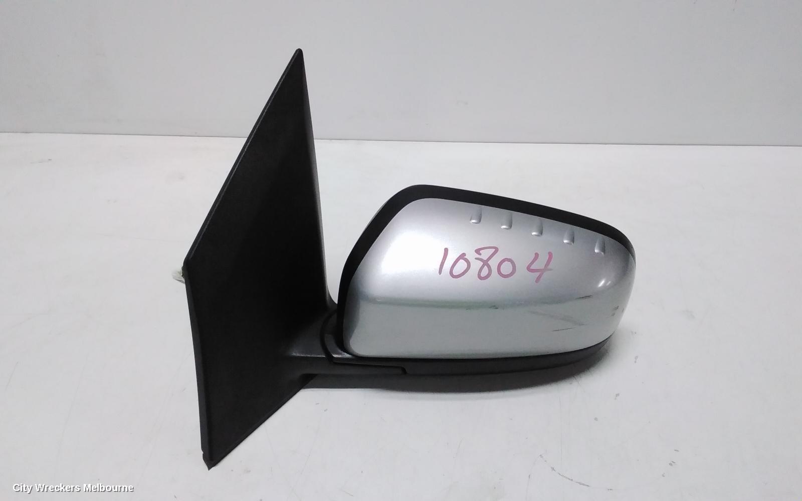 RENAULT KALEOS LEFT DOOR MIRROR, H45, BLACK, NON HEATED, MANUAL FOLDING TYPE, 09/2008 - 10/2011