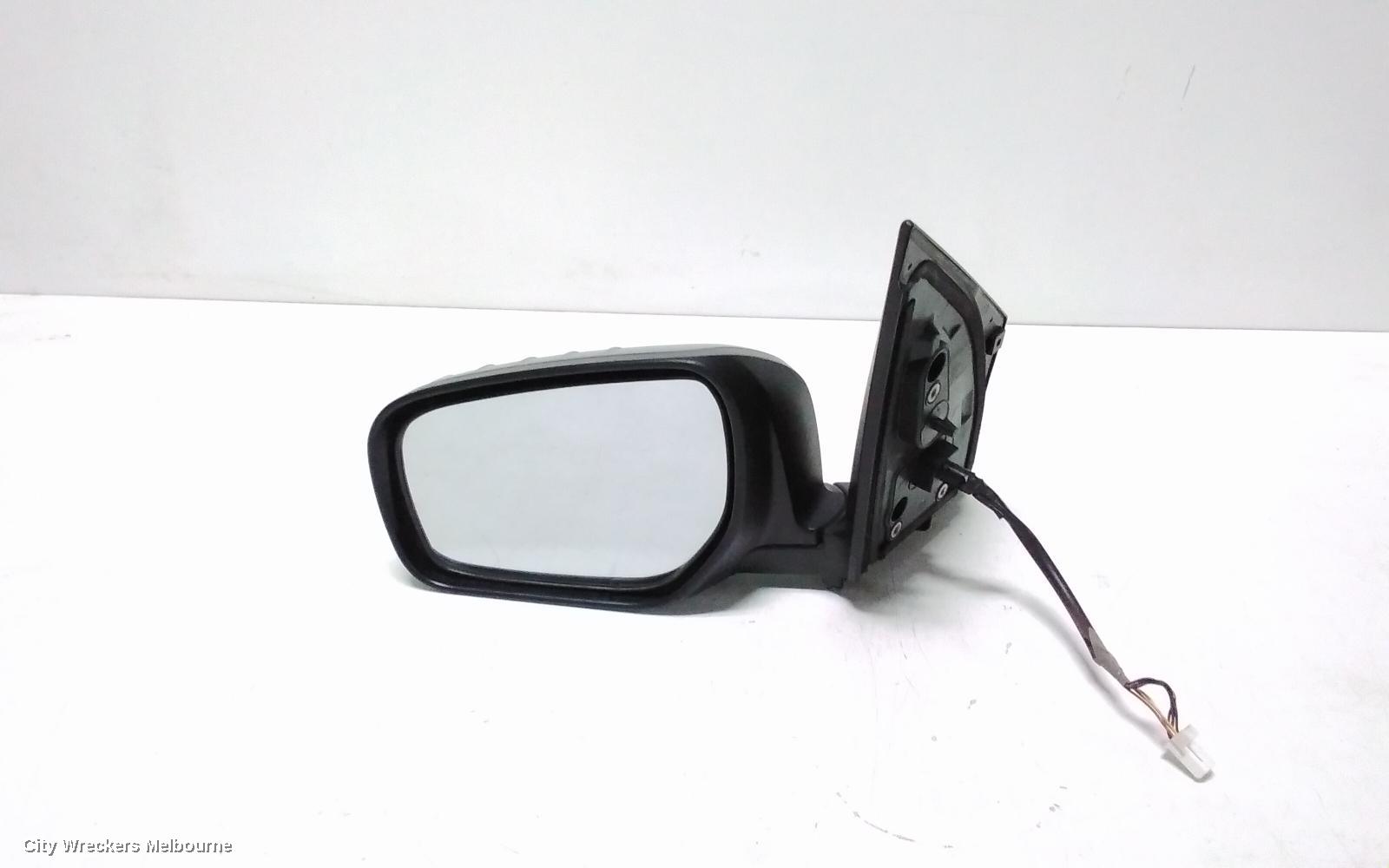 RENAULT KALEOS LEFT DOOR MIRROR, H45, BLACK, NON HEATED, MANUAL FOLDING TYPE, 09/2008 - 10/2011